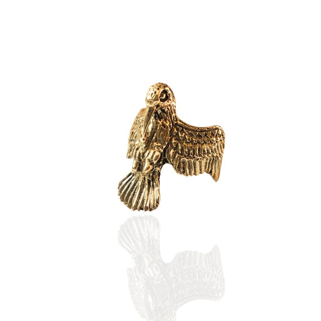 Hummingbird Ring - Brass Spirit Animal Statement Ring