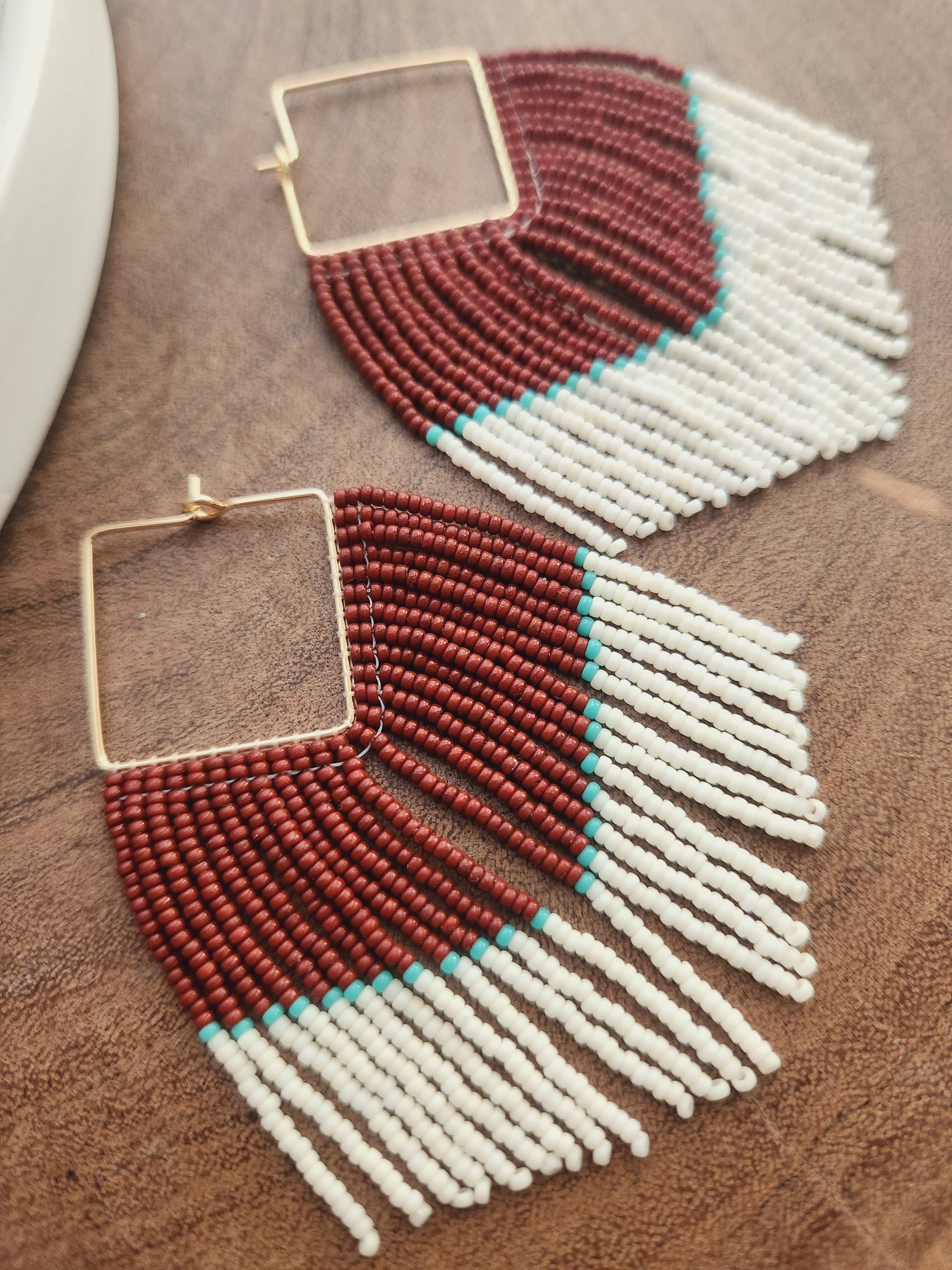 The Dakota on18K Gold Plate square hoops