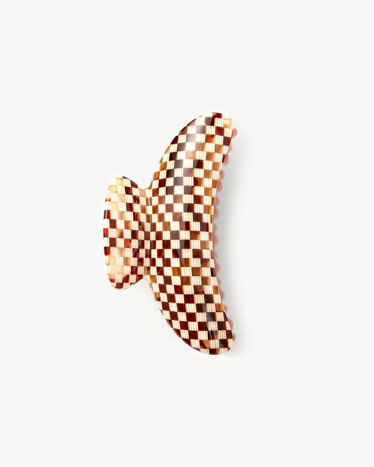 Grande Heirloom Claw in Tortoise Checker