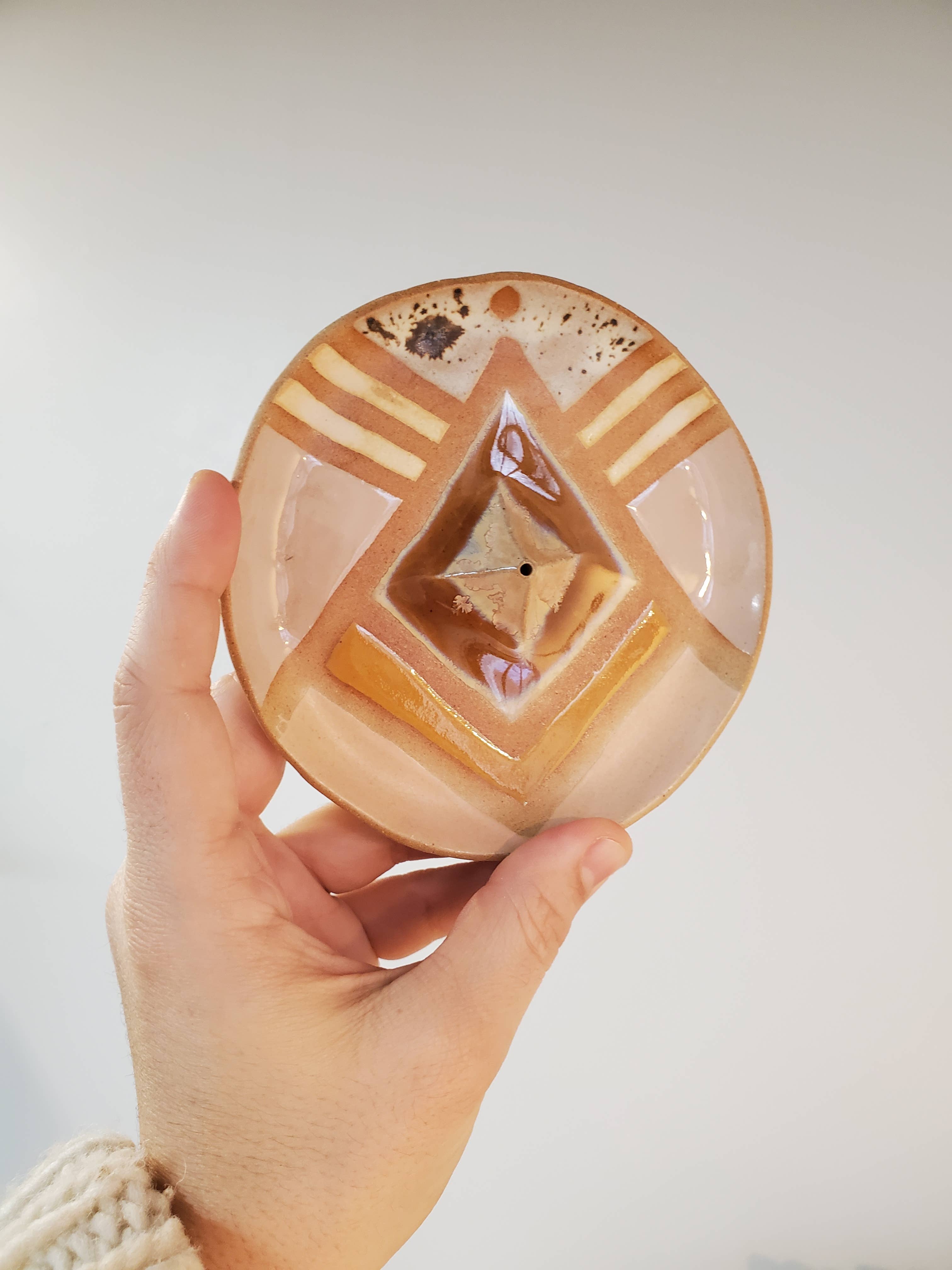 Wax Resist Incense Dish