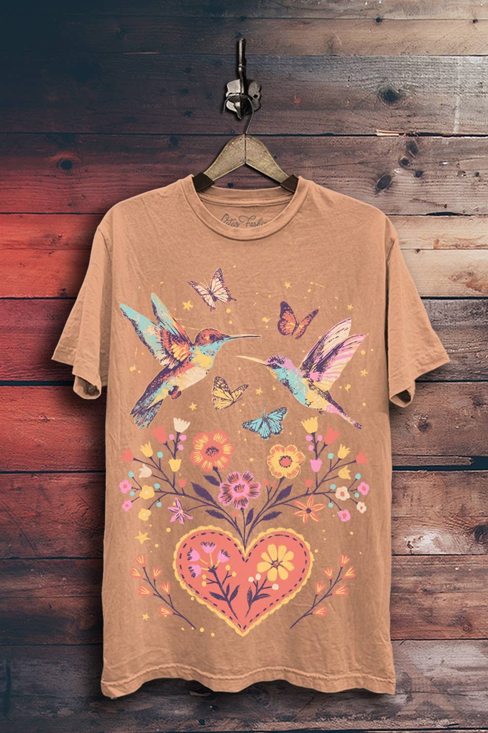 Birds & Flowers Graphic Top