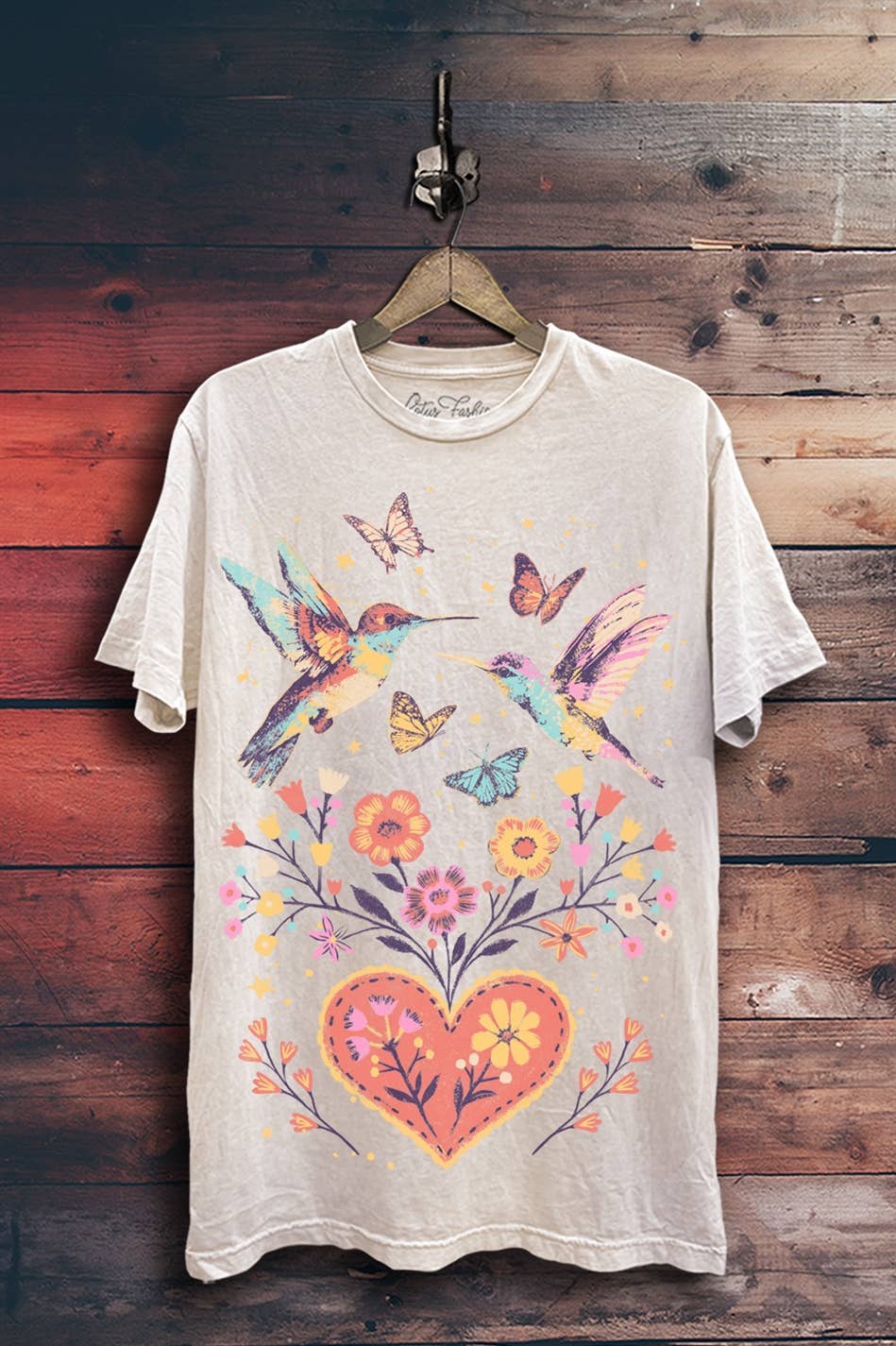 Birds & Flowers Graphic Top