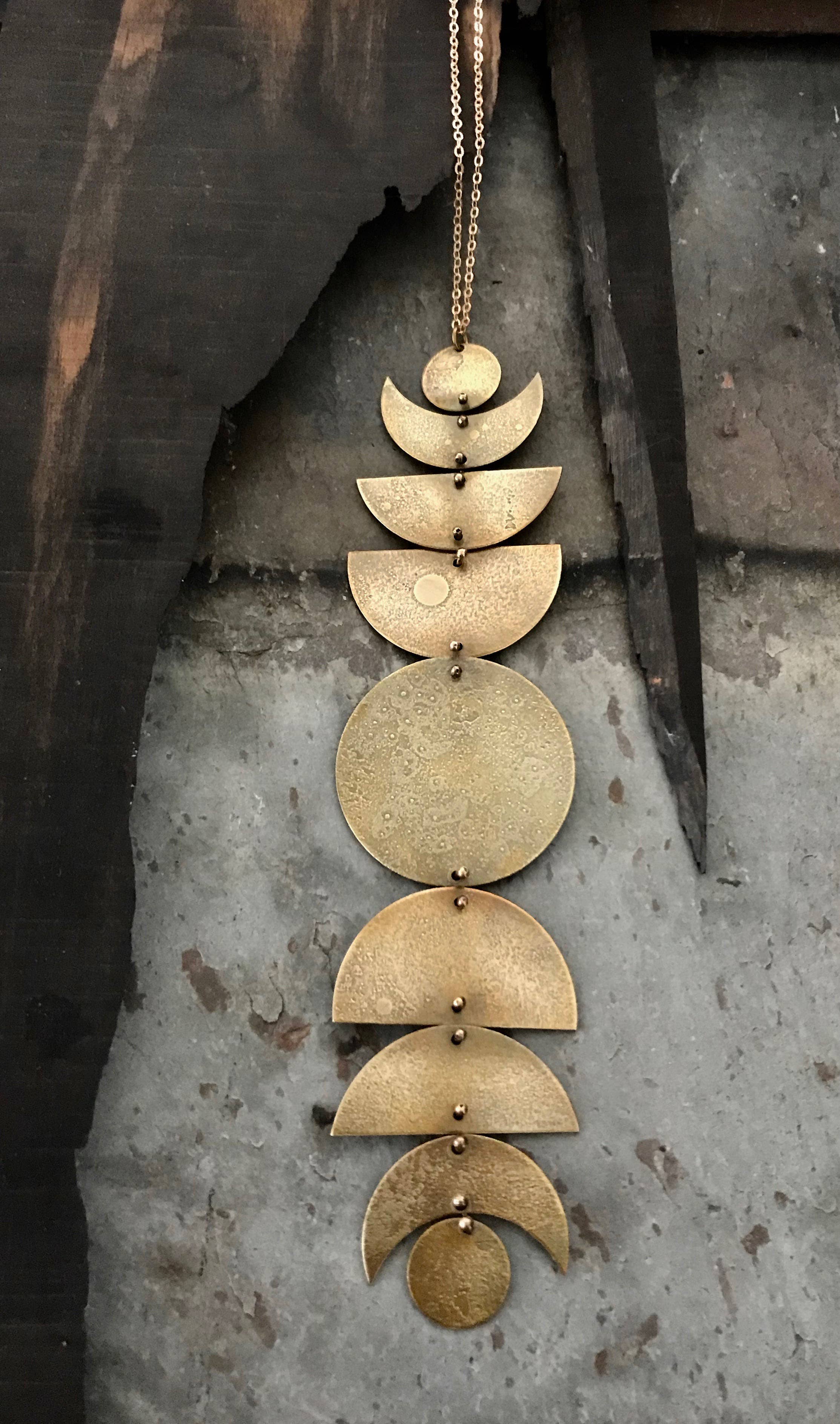 Cyclical Long Necklace