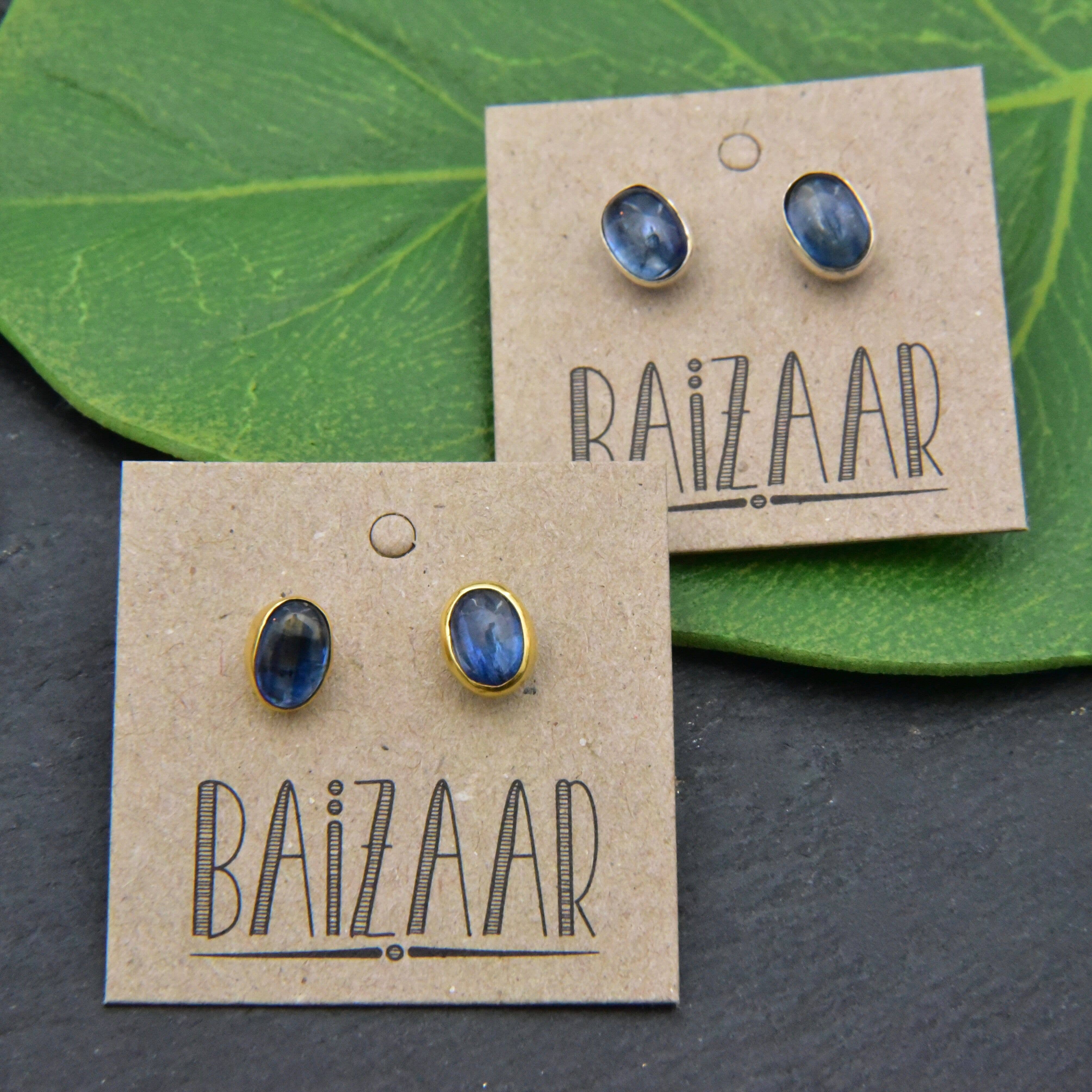 Sterling Silver Tanzanite Stud Earring