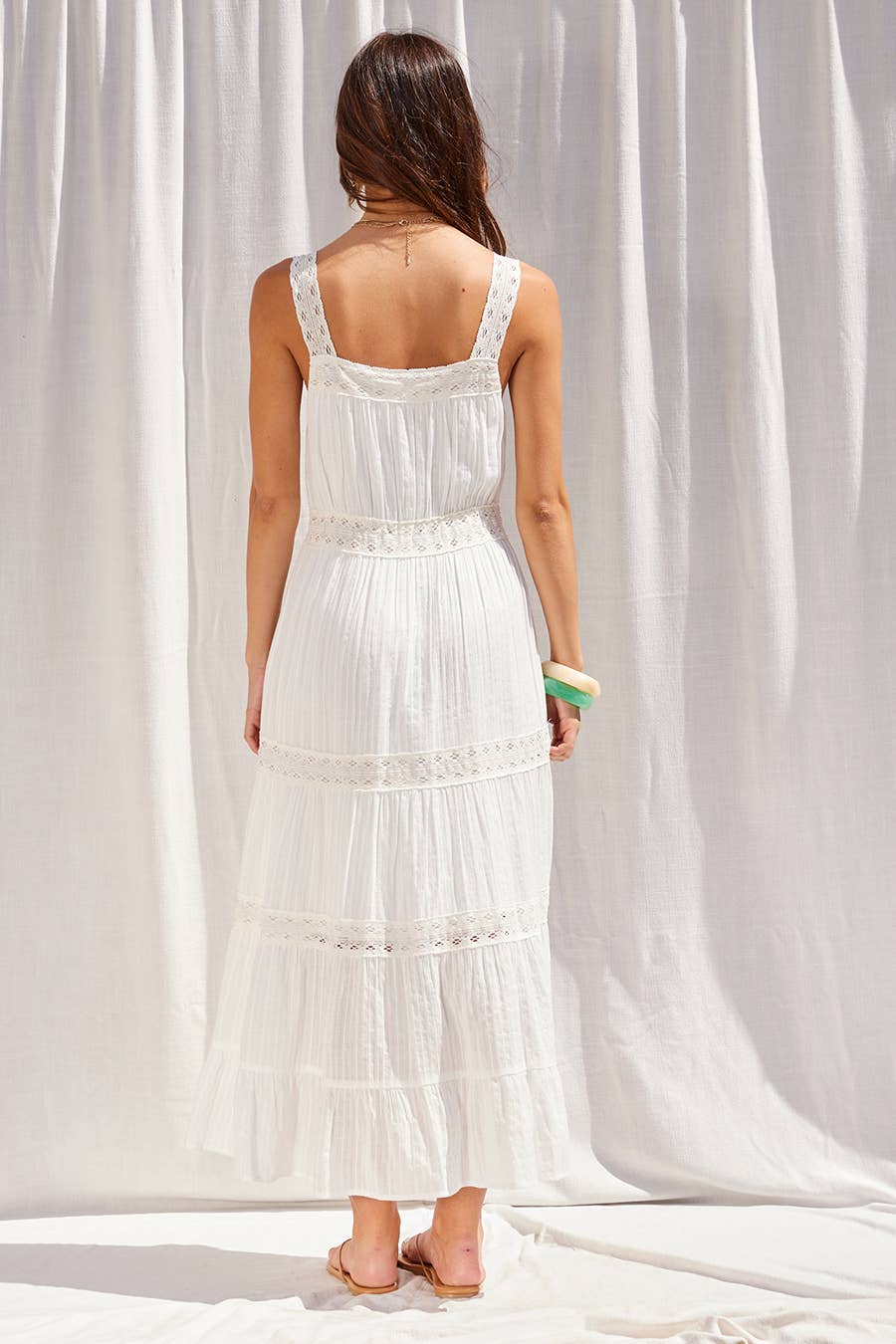 The Imogene Lace Tiered Dress