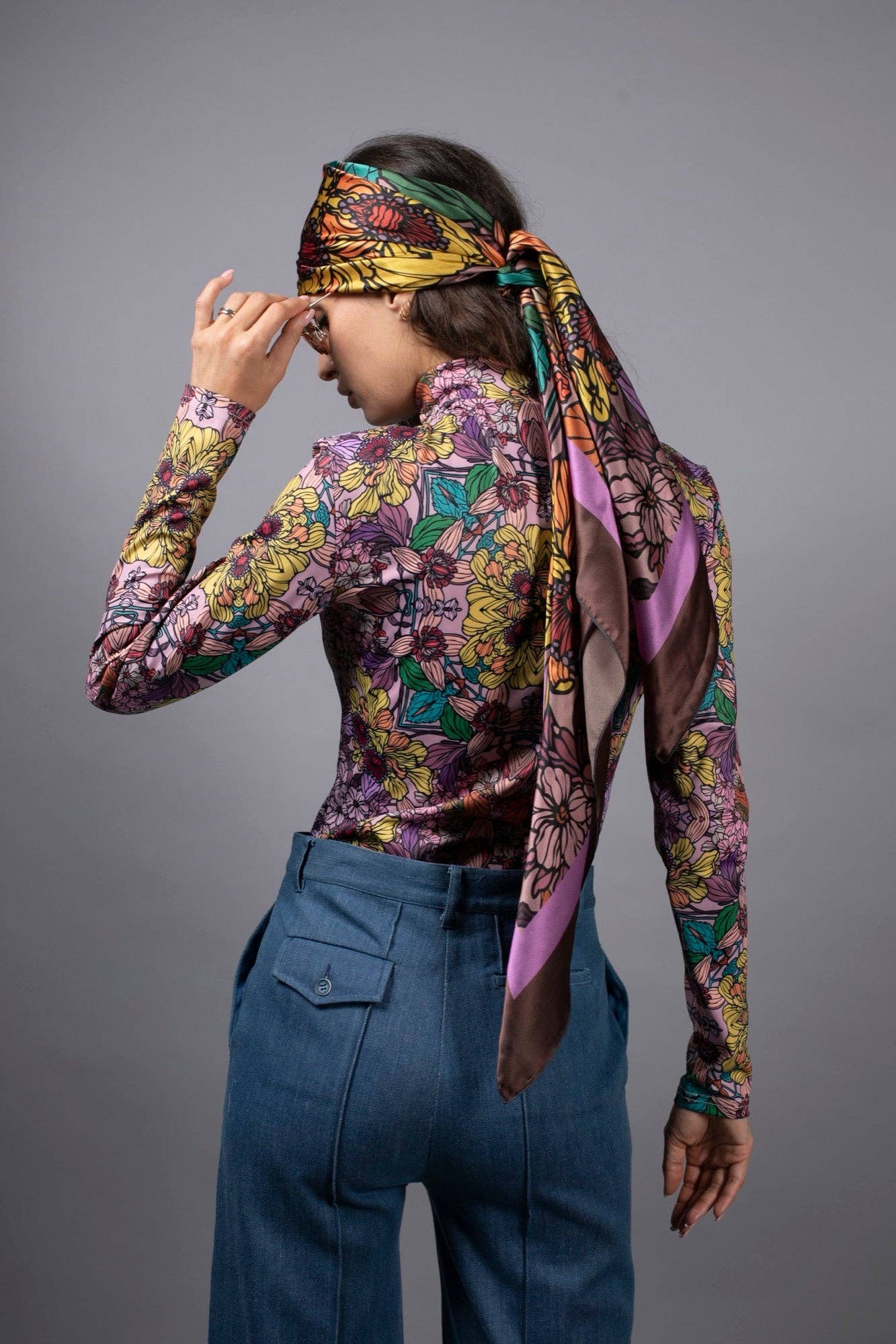 Golden Garden Roll-Neck Bodysuit