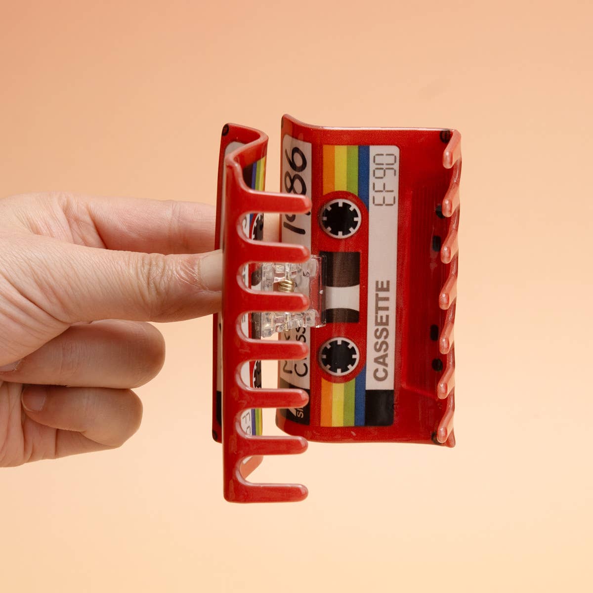 Mix Tape Classic Year 1986 Cassette Hair Claw Clip