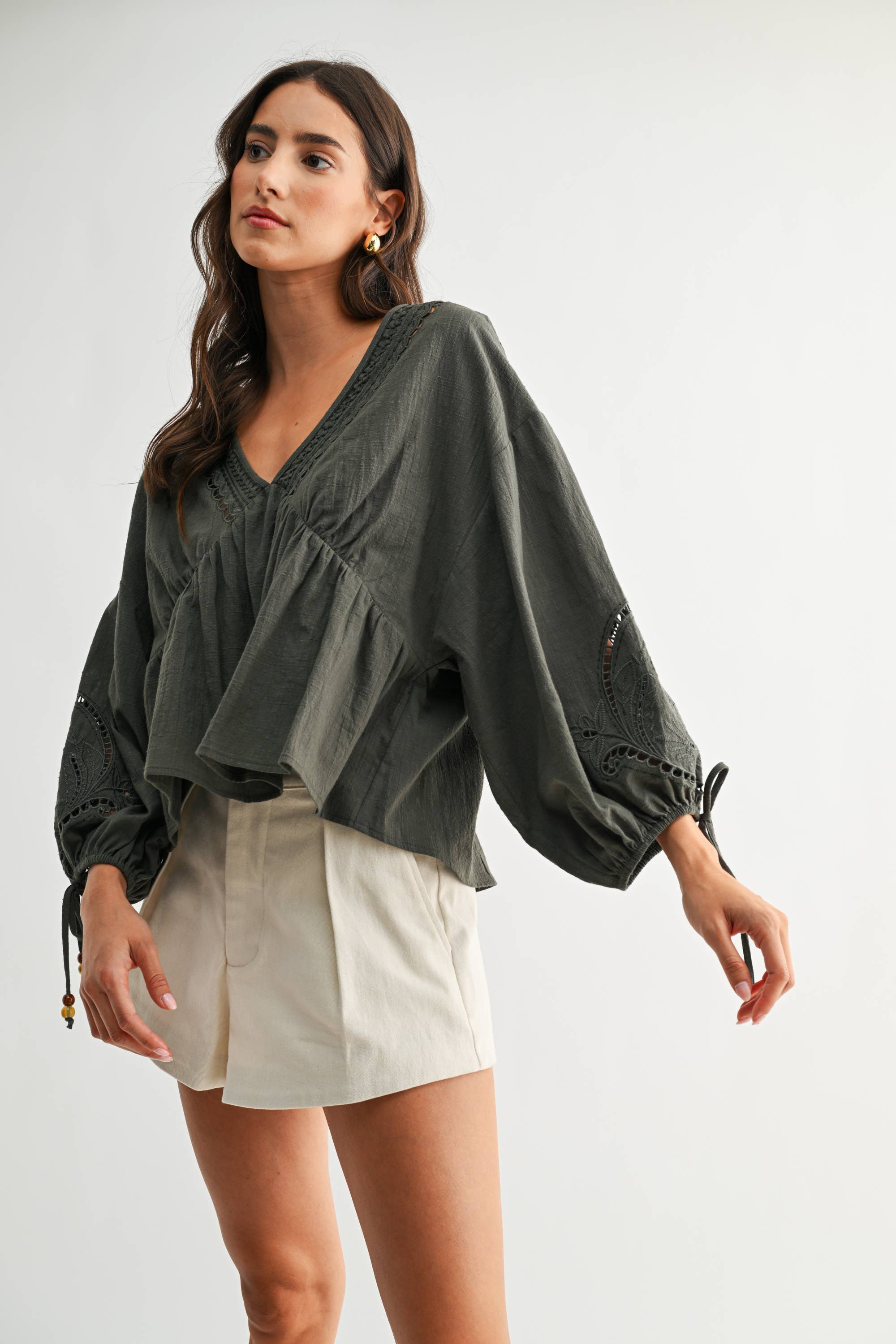 BOHO BREEZE EMBROIDERED BLOUSE