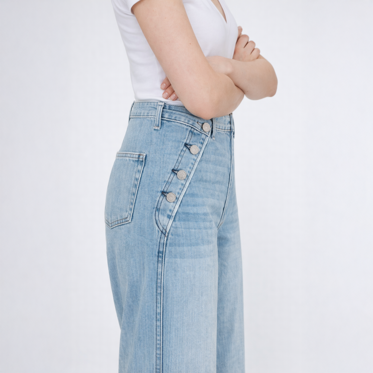 Dina High Waisted Wide