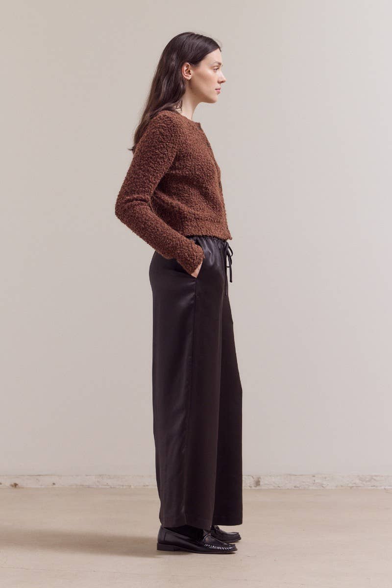 Wide Leg Satin Pants
