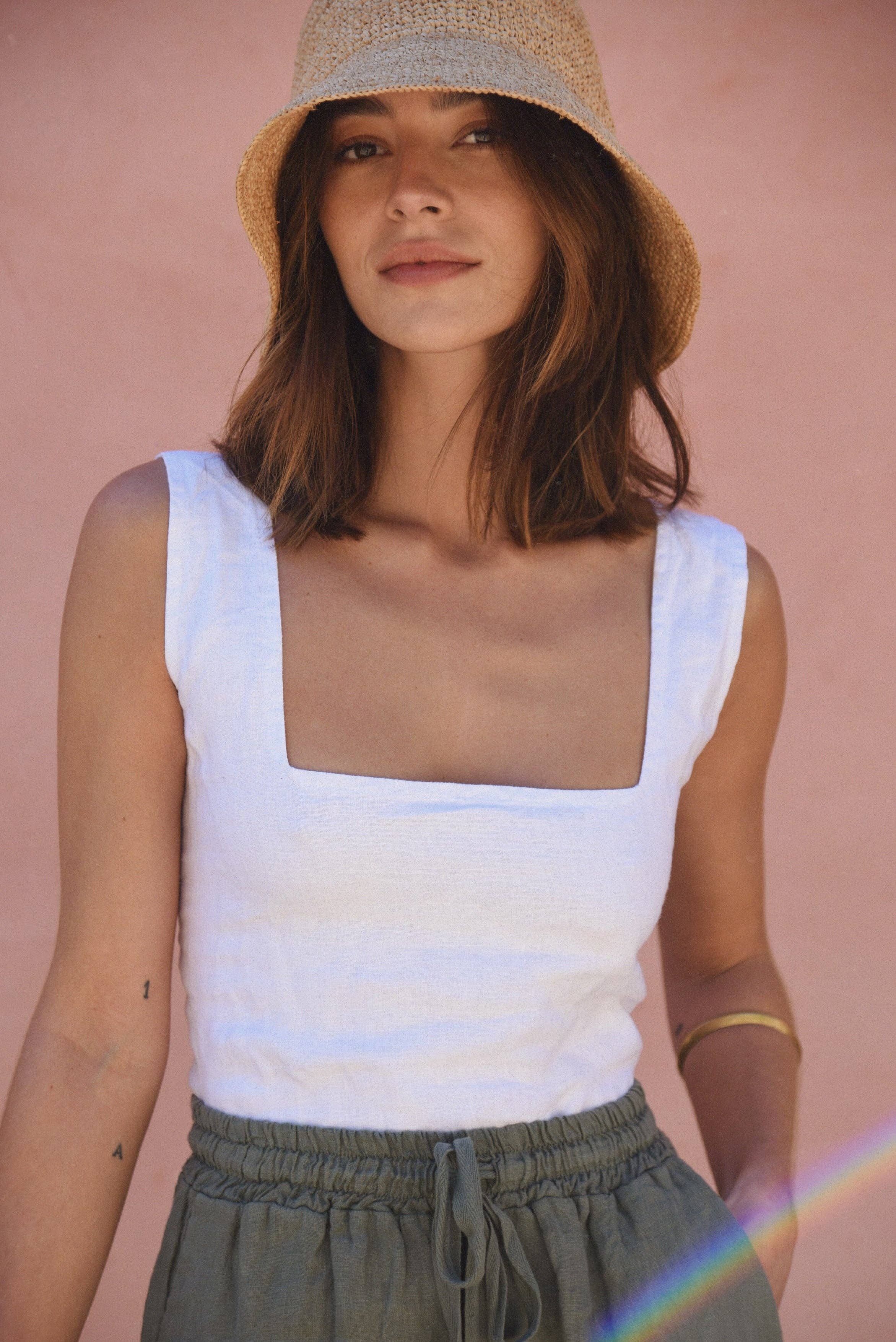 The Barcelona Top // Blanco