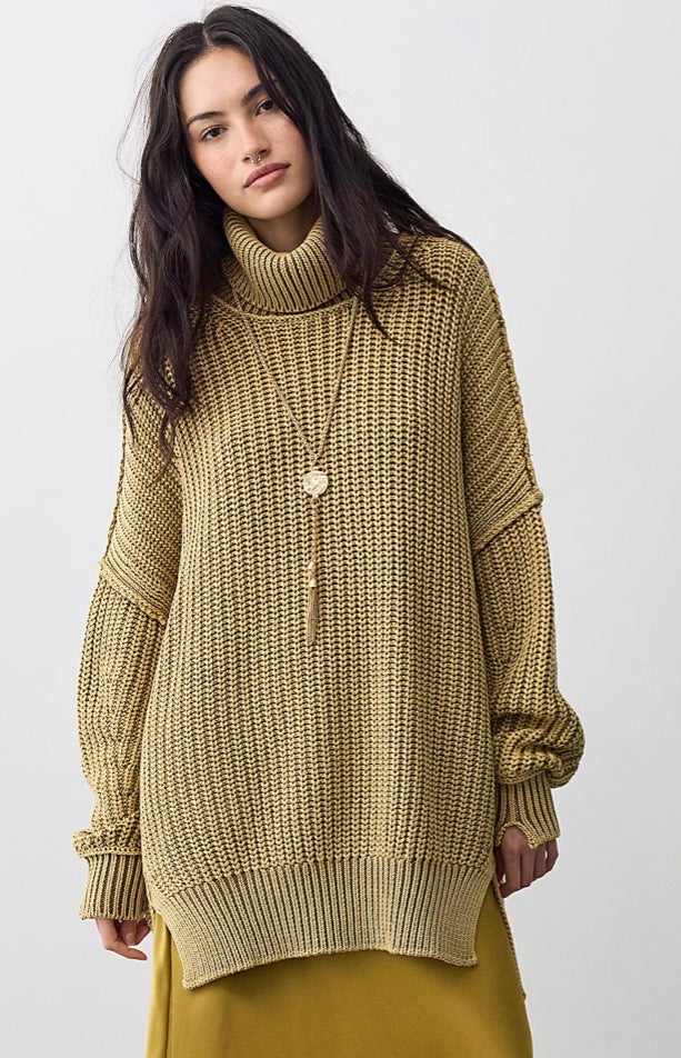We The Free Worn Thru Turtle Sweater