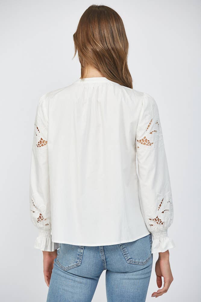 Lace Cutout Blouse