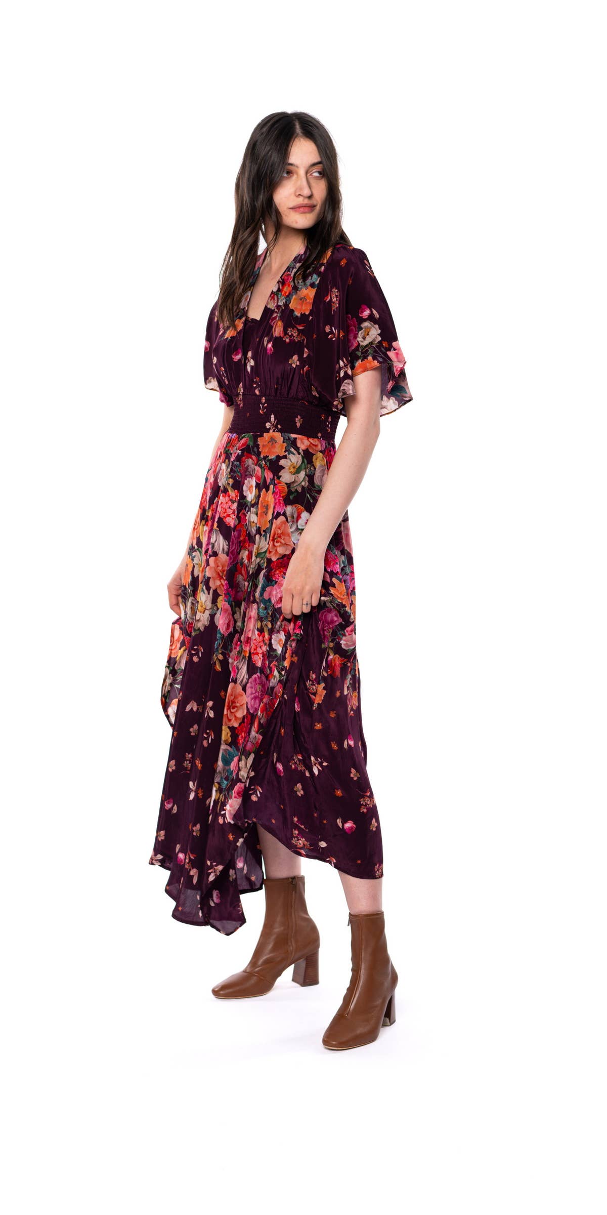 Sangria Daphne Flared Dress
