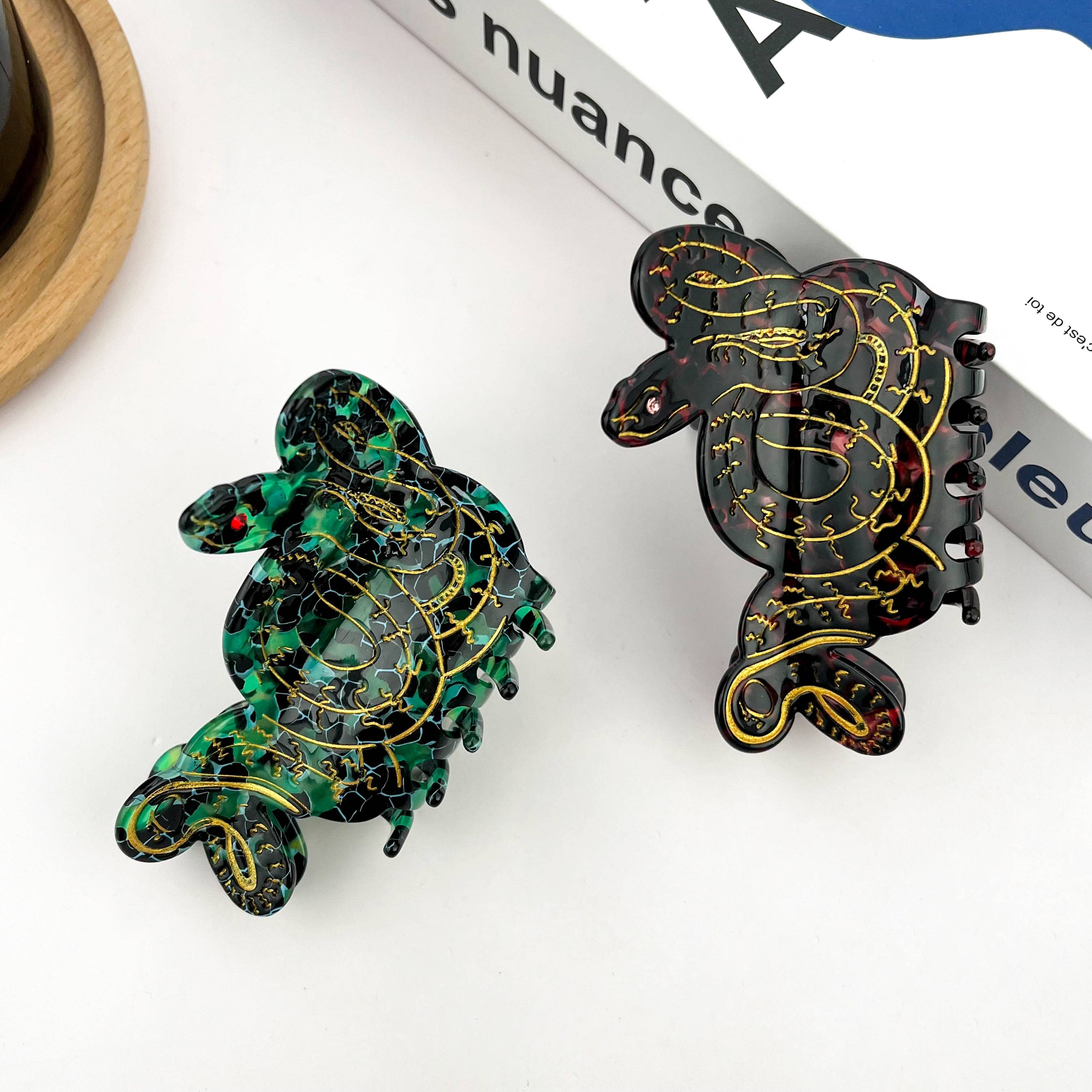 Mamba Snake Hair Clip, Acetate Snake Claw Clip