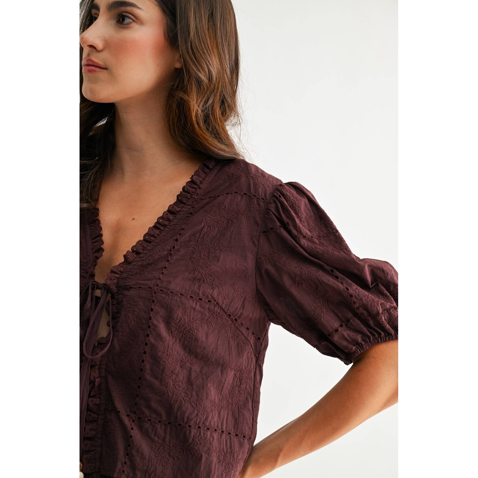 EMBO PUFF SLEEVE TOP