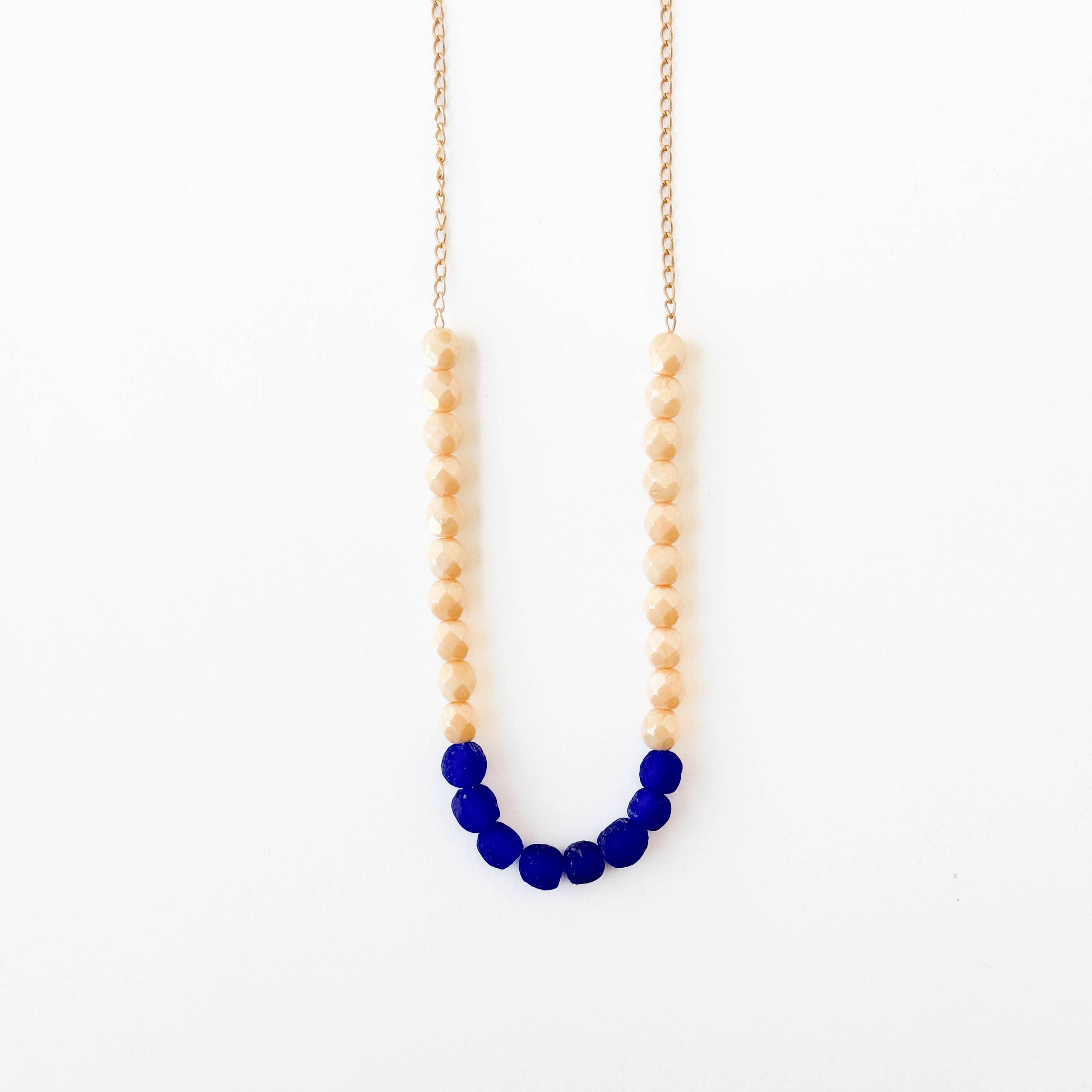 New Colors! Recycled African Glass And Mixed Bead Necklace