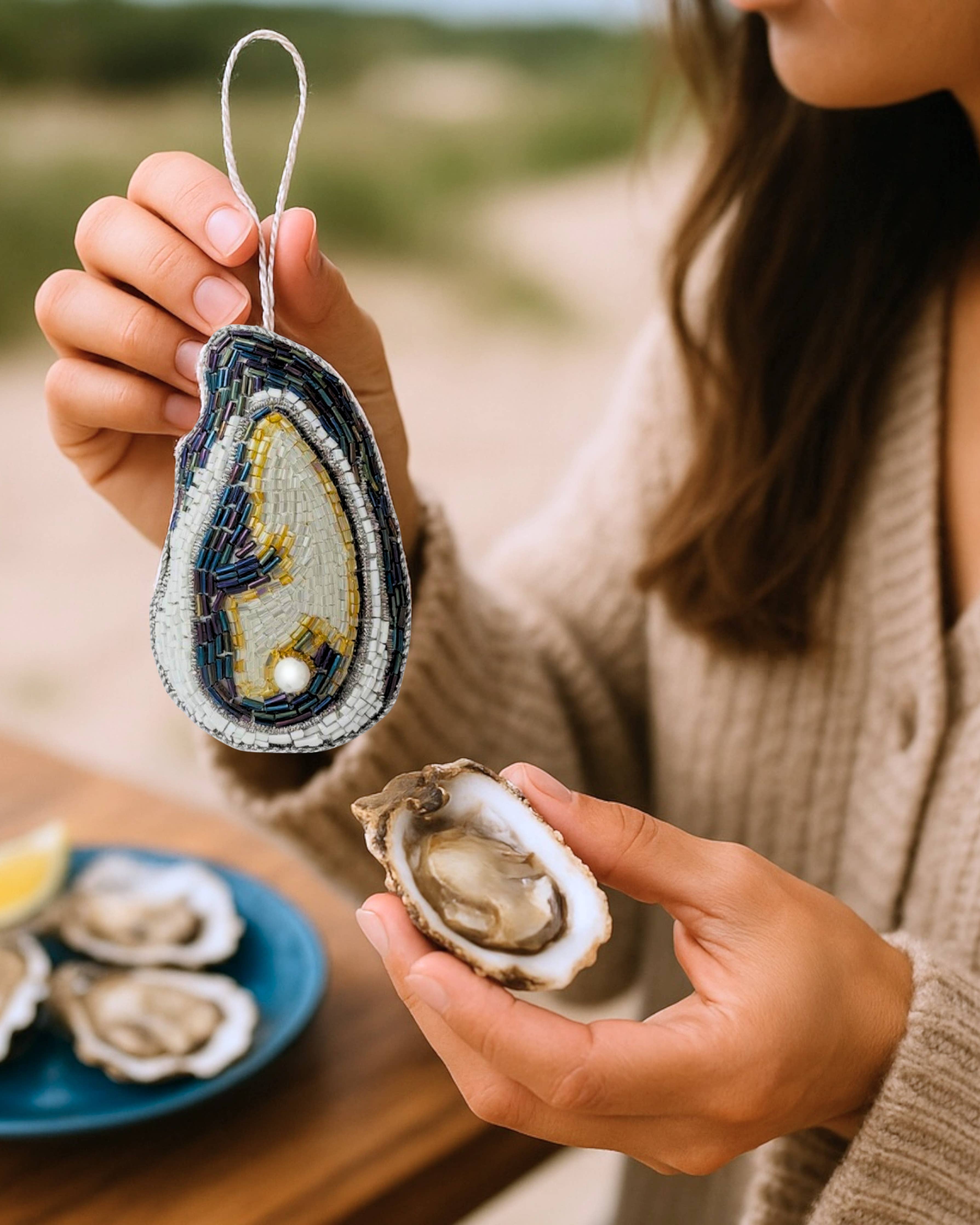 Oyster ornament