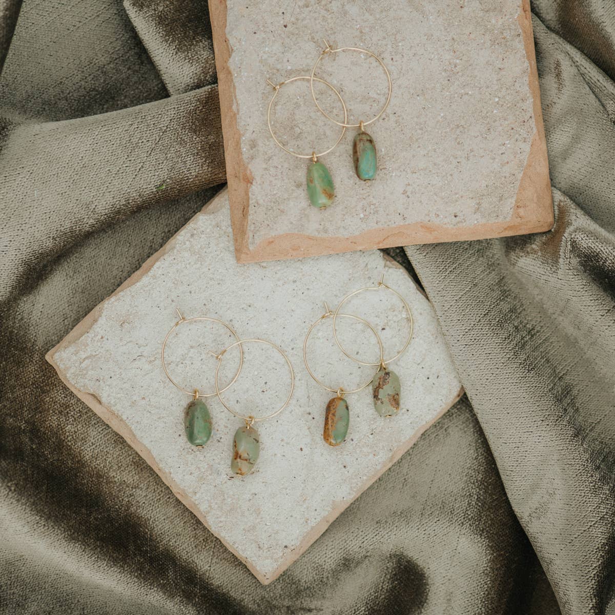 Aurora Hoops // 25mm Solid Brass Hoops