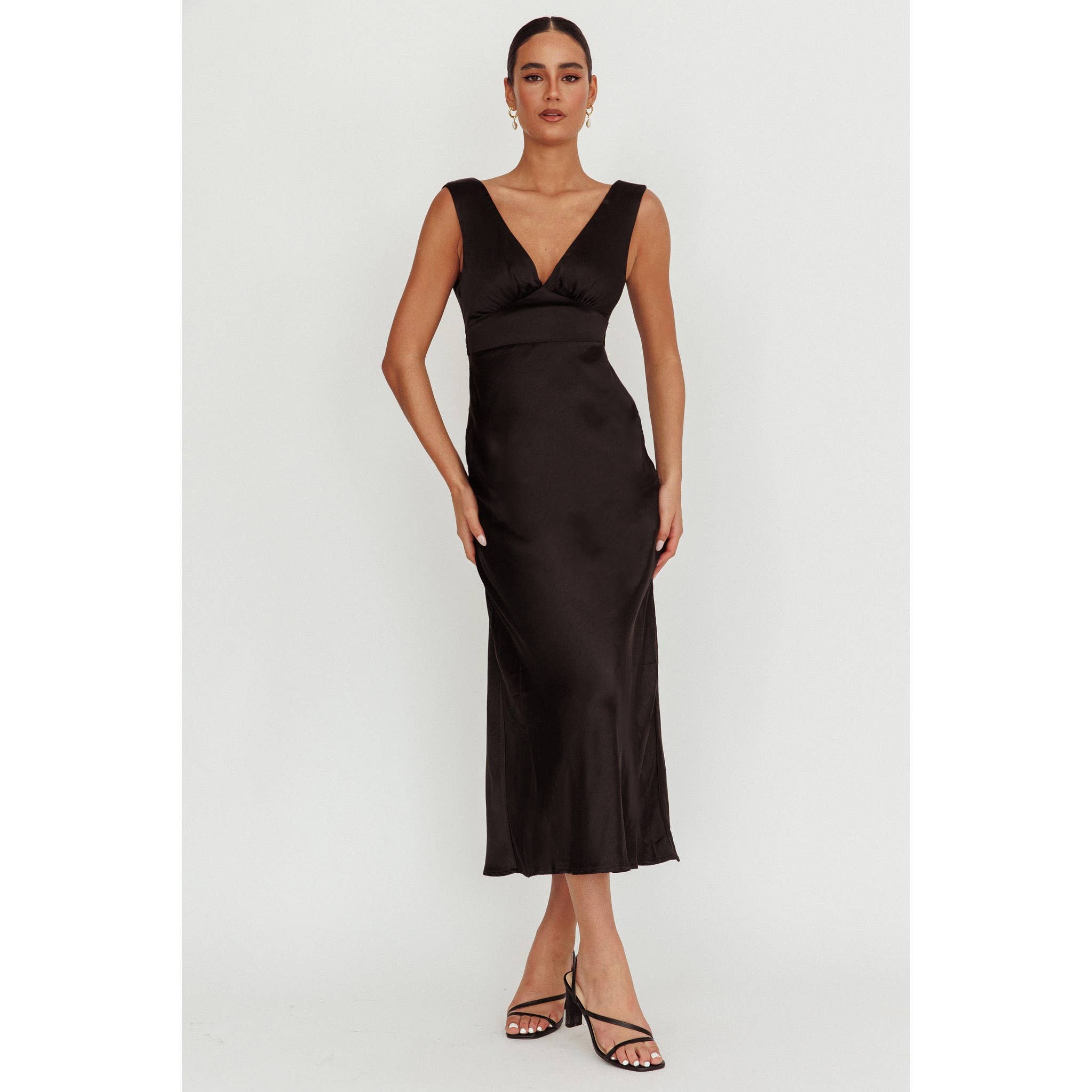 The Selene Satin Maxi