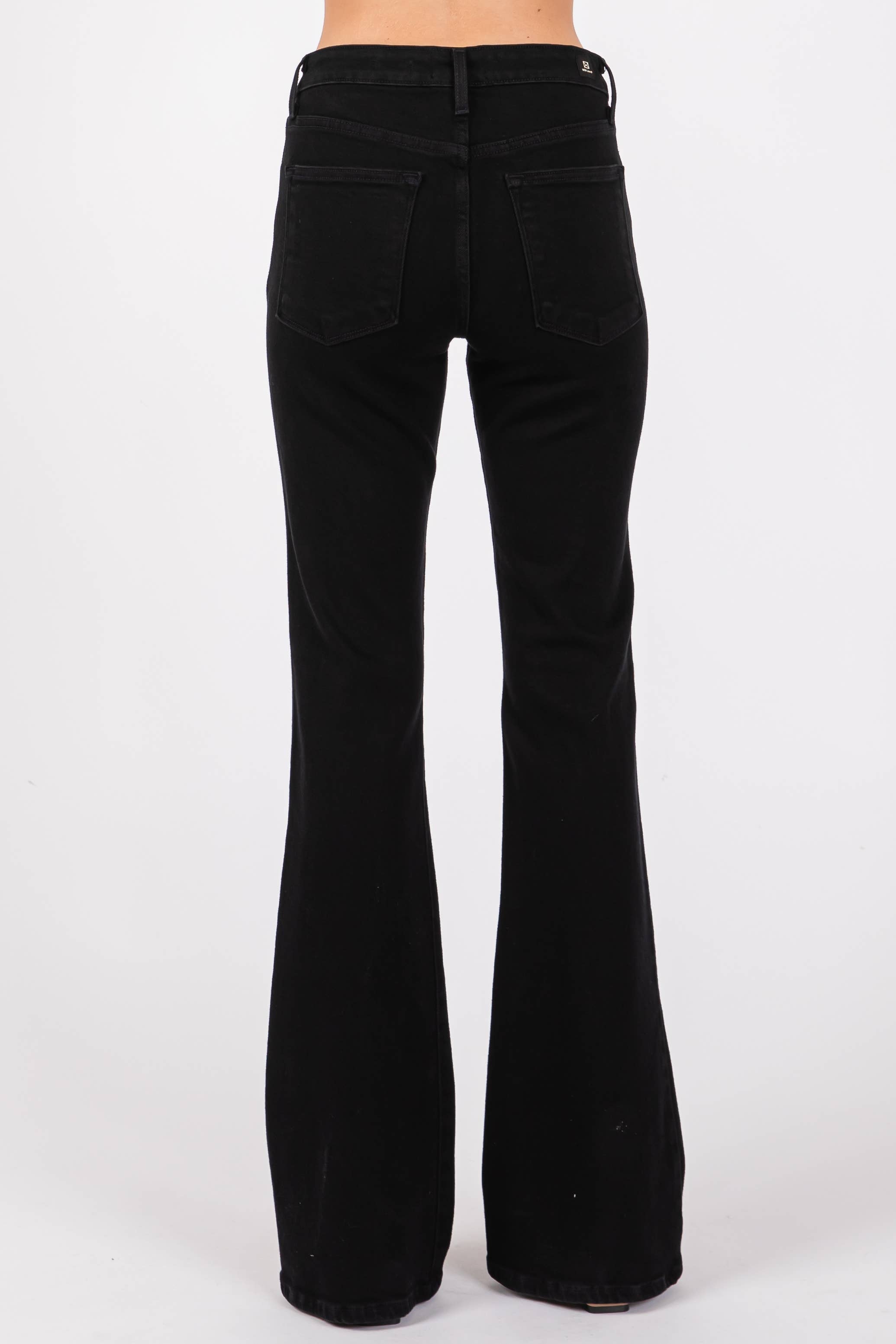 Bella High Rise Flare Jeans – Whisker Wash