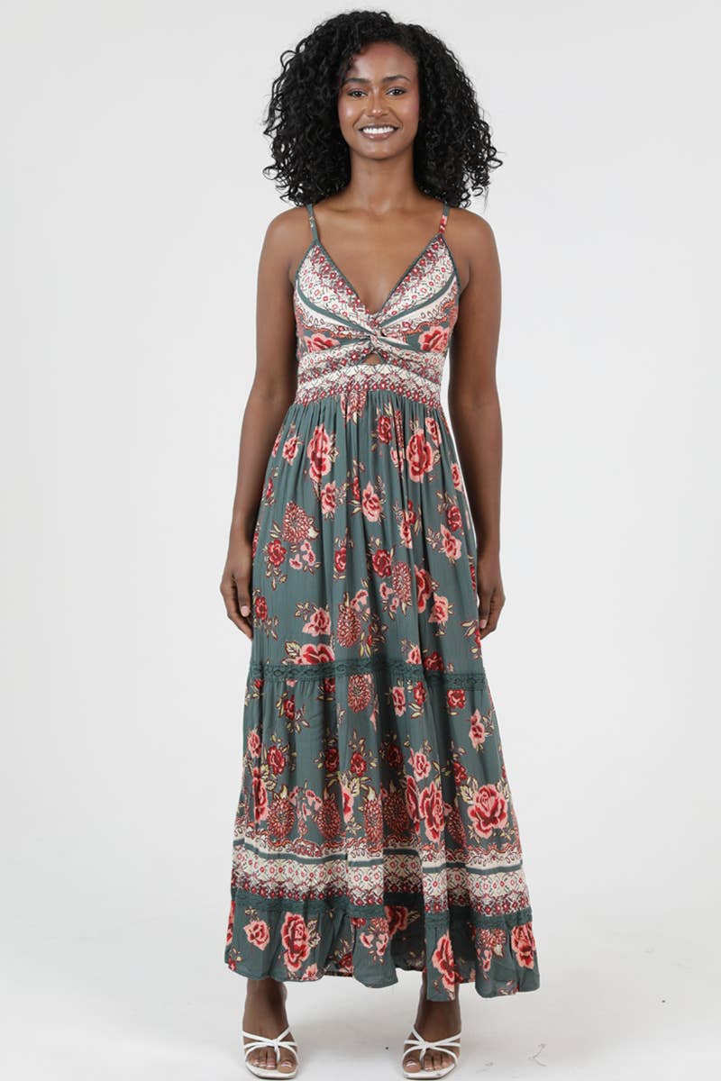 Golden Hour Twist Maxi Dress