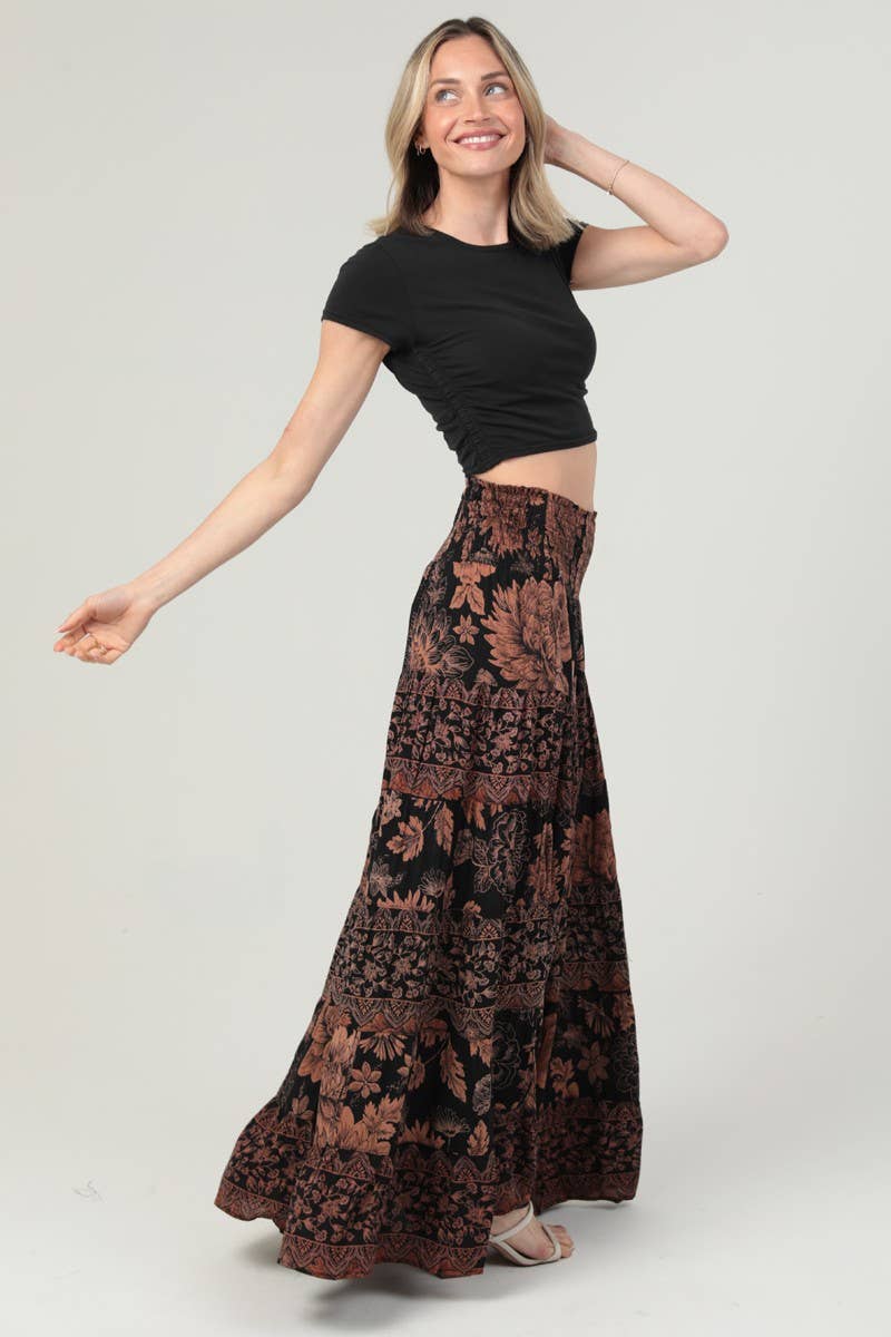Sunset Tiered Maxi Skirt
