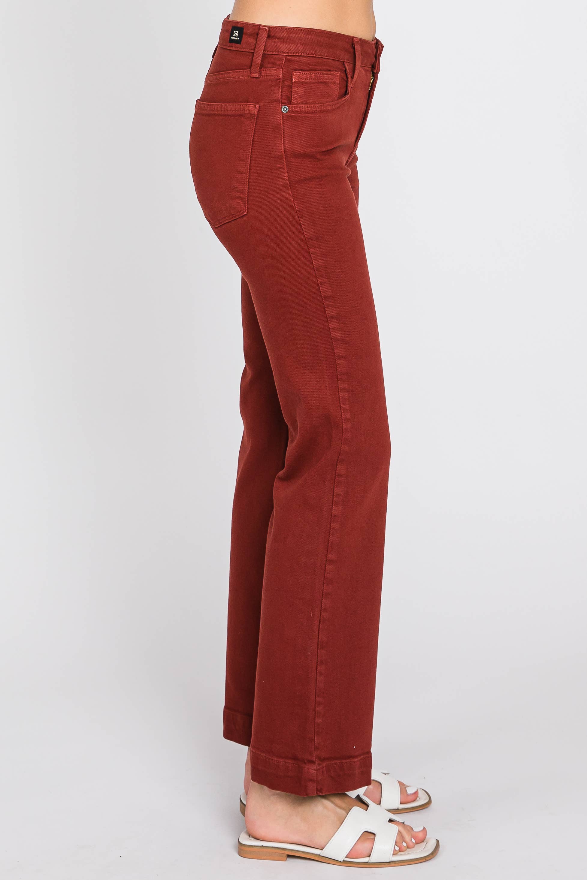 Sicily Wide Hem Cropped Jeans