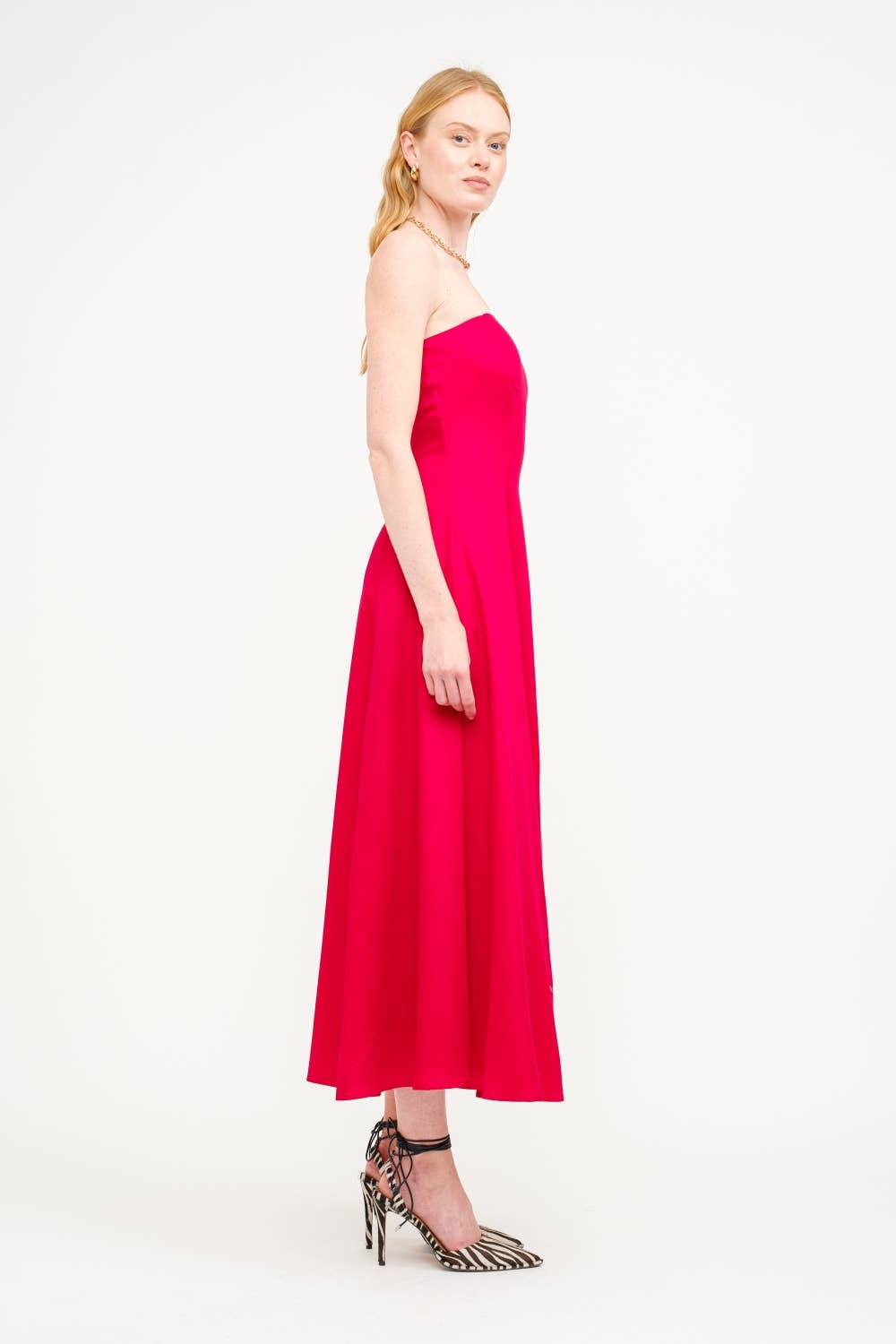 The Solstice Strapless Midi Dress