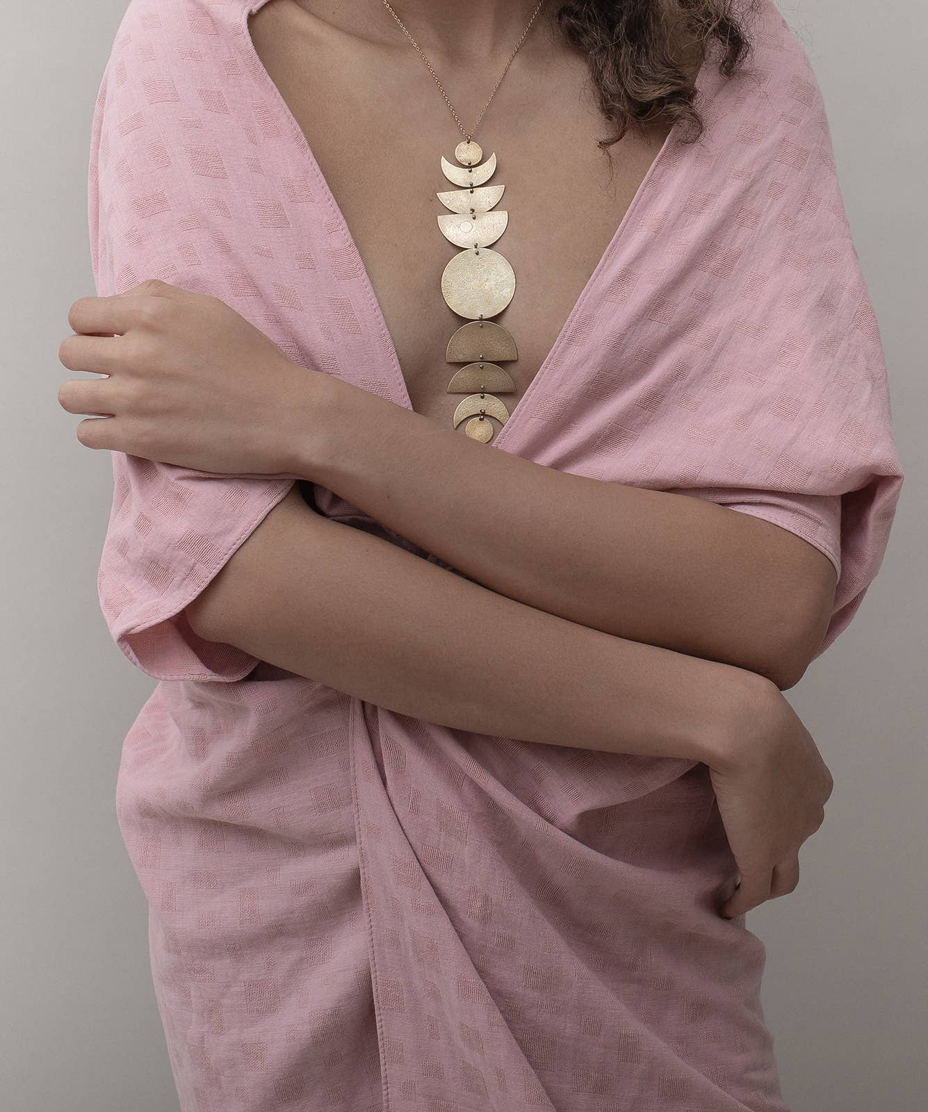 Cyclical Long Necklace