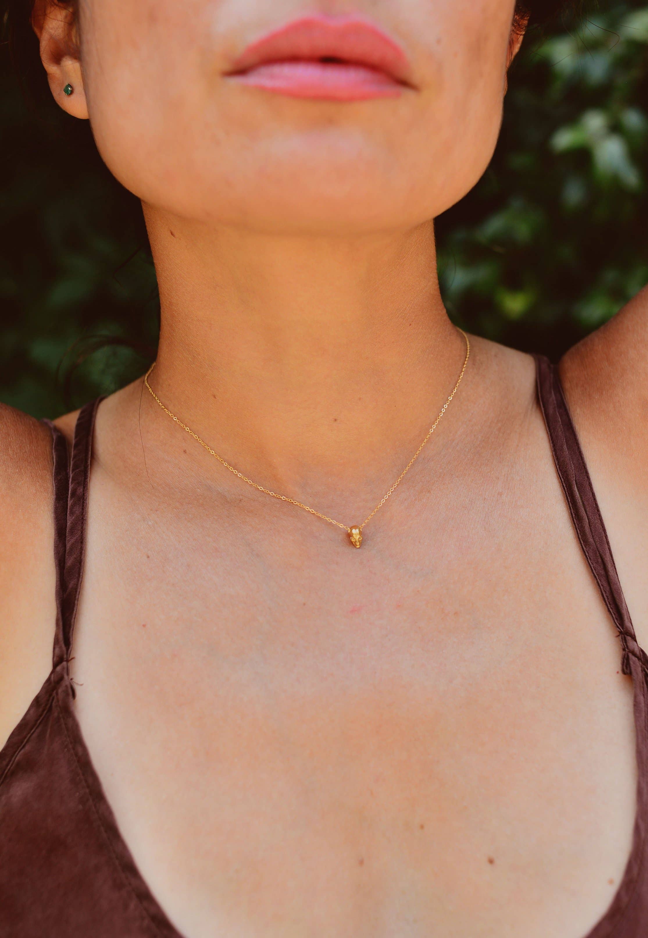 Mini Calavera Necklace