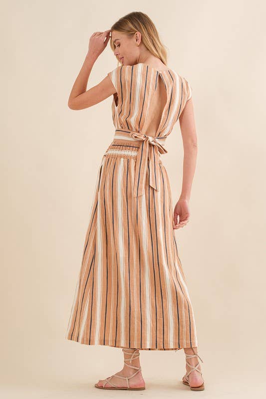 Striped Linen Set