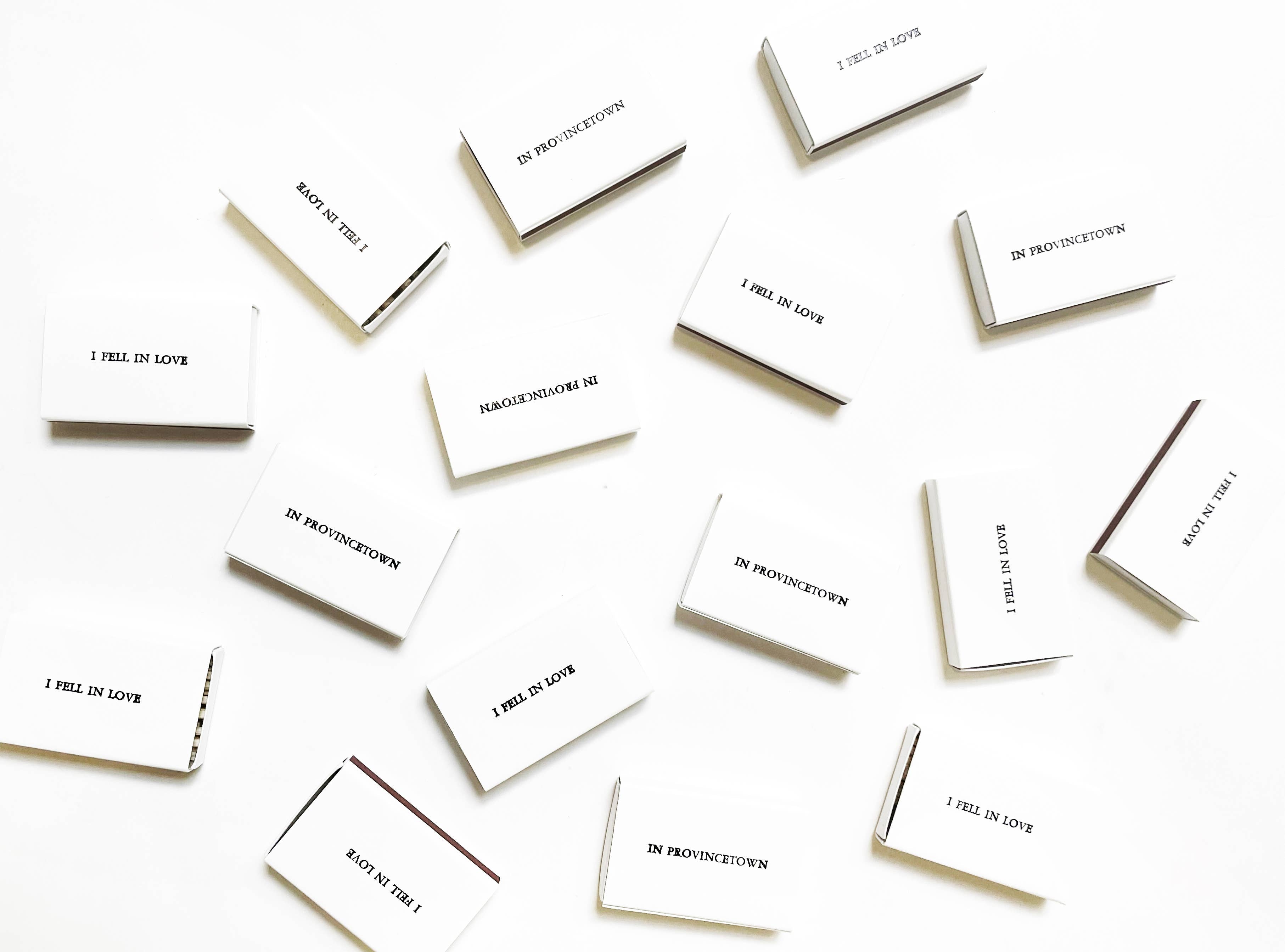 Custom Text DOUBLE-SIDED Foil Emboss Matchbox | Smaller Font