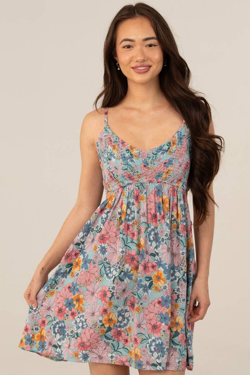 Sunlit Escape Cutout Maxi Dress