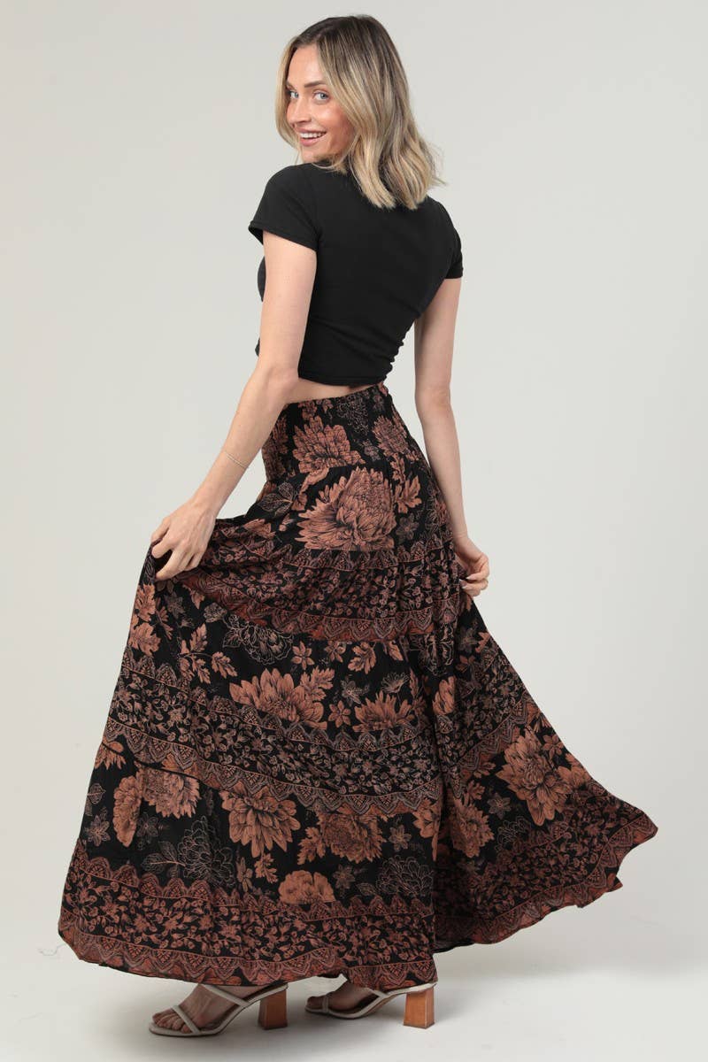 Sunset Tiered Maxi Skirt
