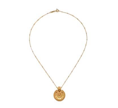 Enlightened Mind Mandala Necklace — 18kt Gold Plate