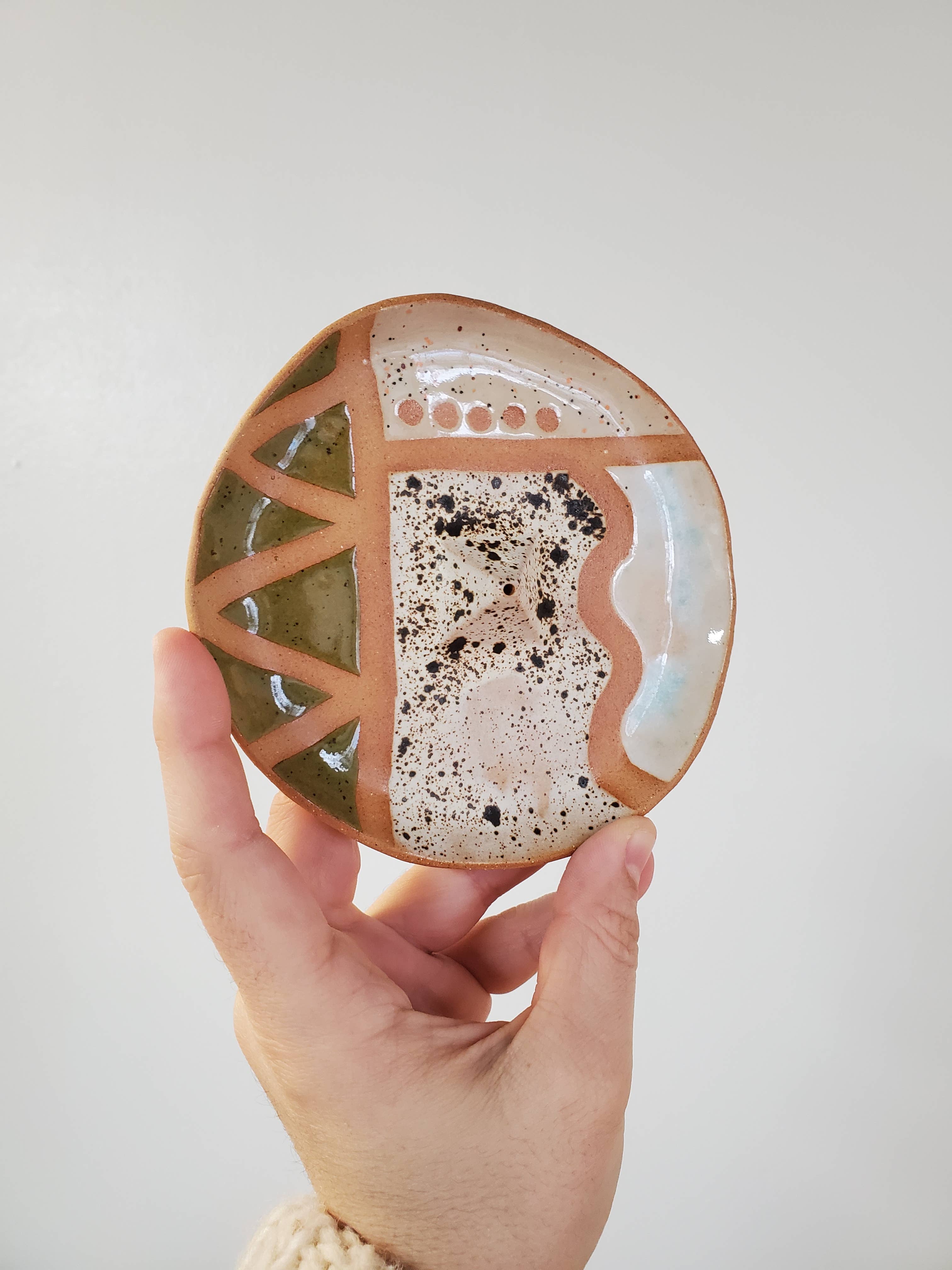 Wax Resist Incense Dish