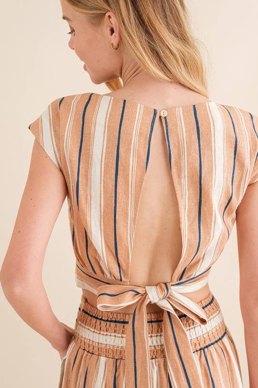 Striped Linen Set