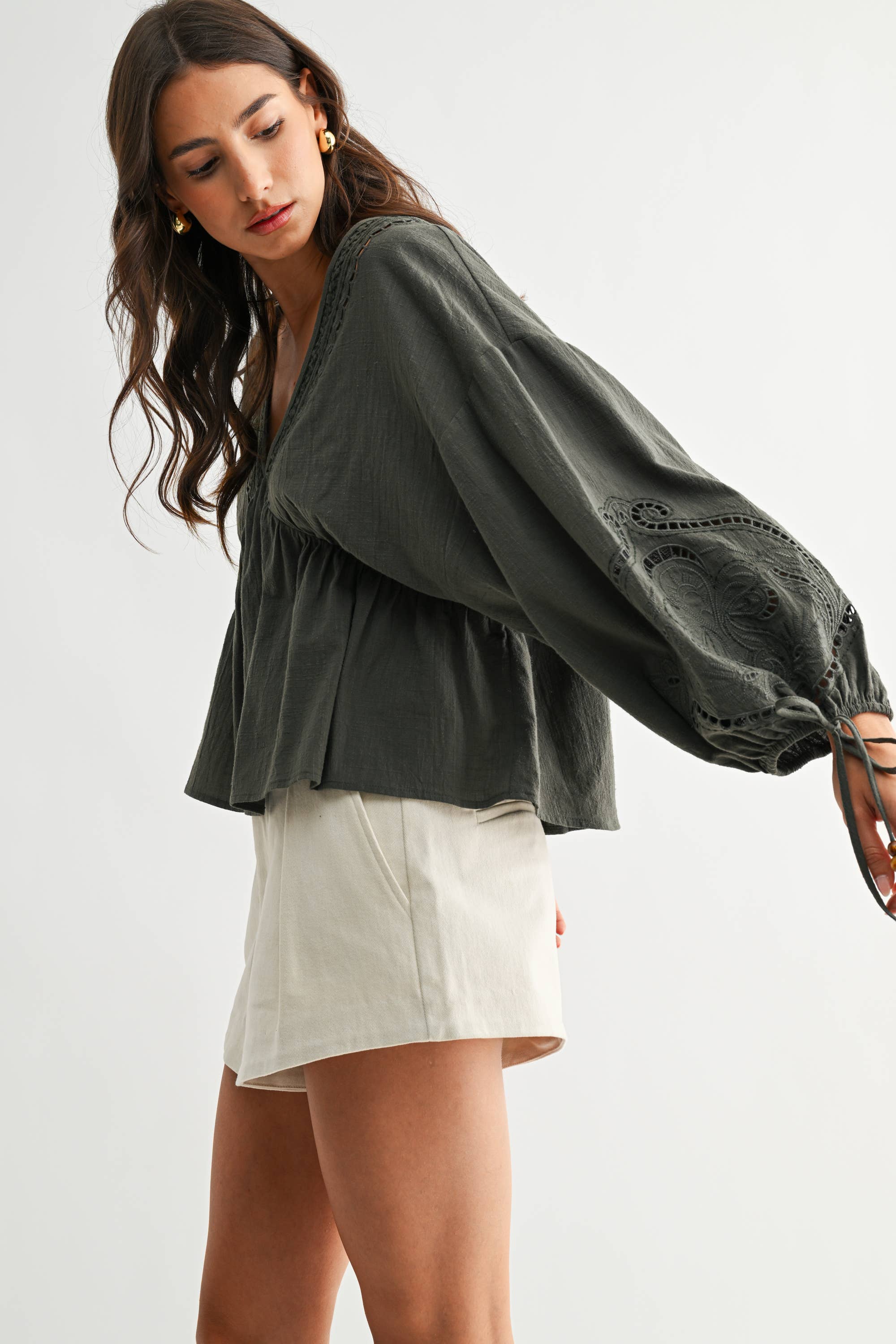 BOHO BREEZE EMBROIDERED BLOUSE