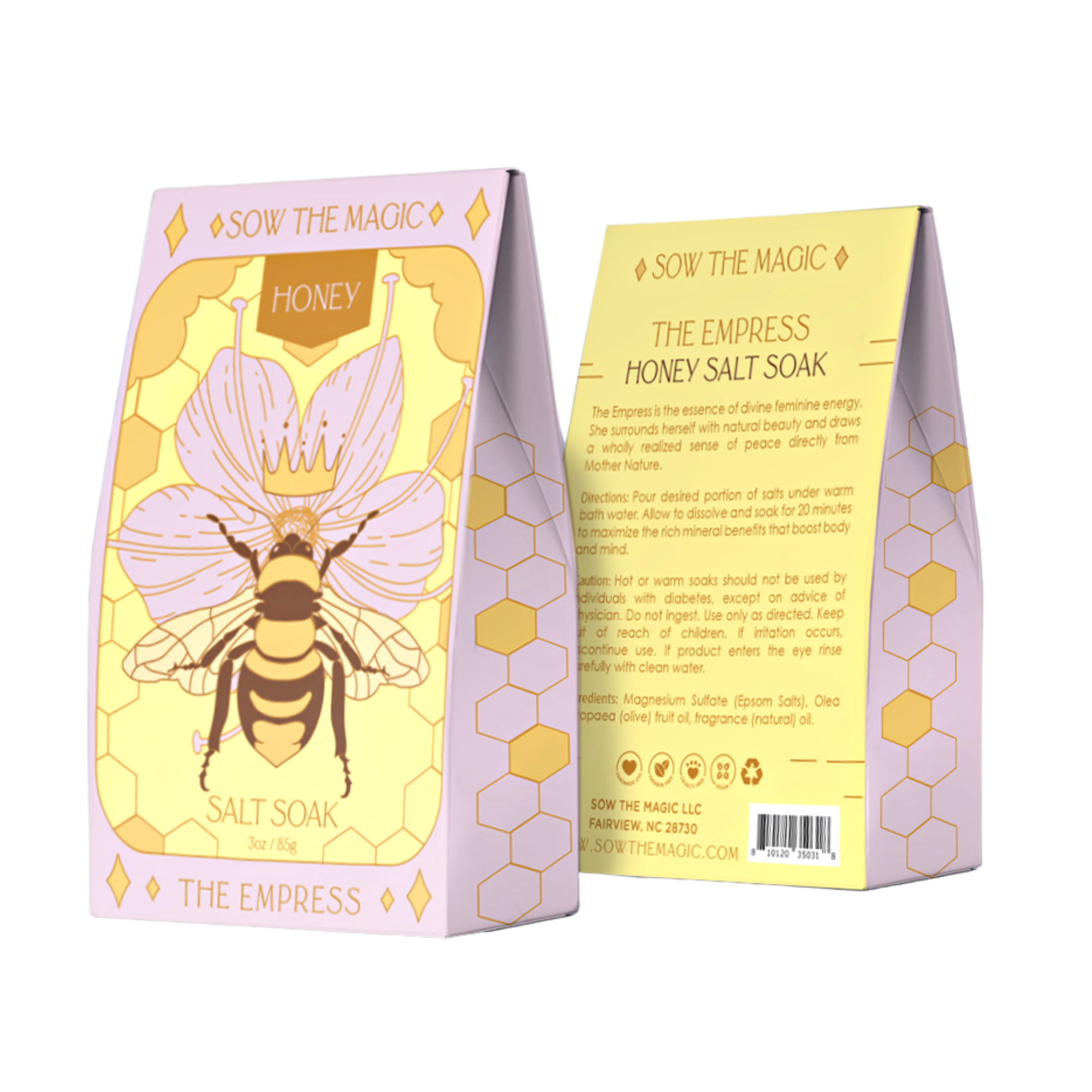 The Empress Bee Salt Soak in Honey