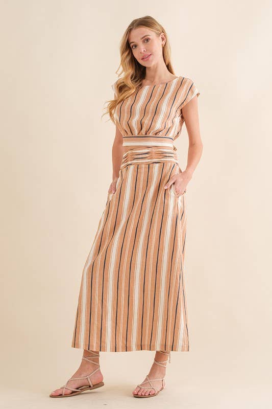 Striped Linen Set
