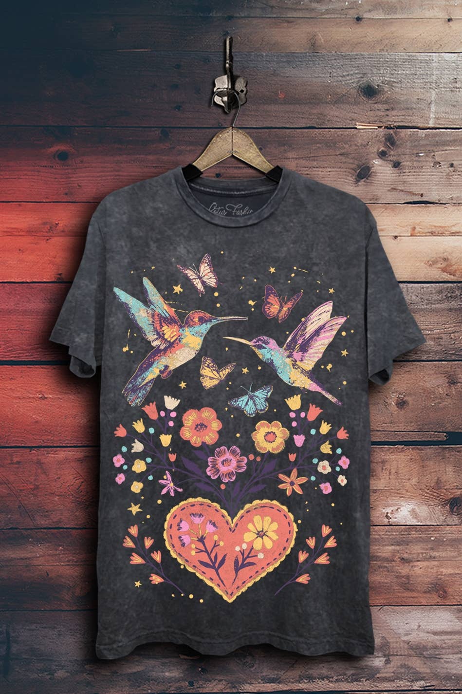 Birds & Flowers Graphic Top