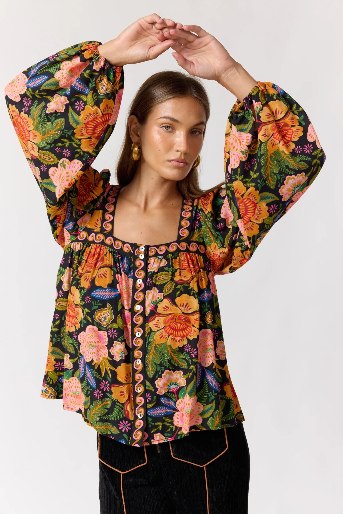 Rhiannon Blouse in Carnivale