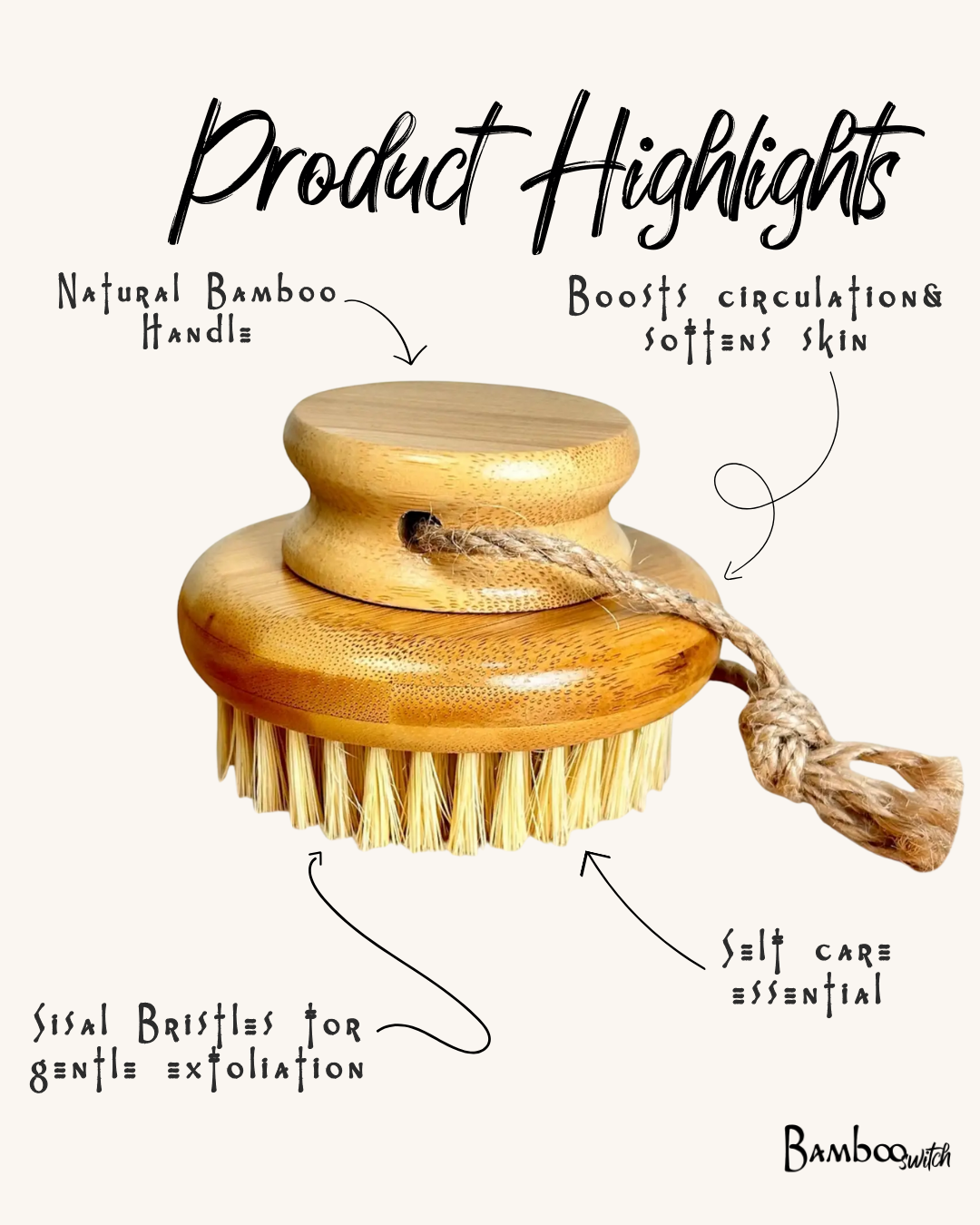 Bamboo Body Dry Brush | Earth Day Bestseller
