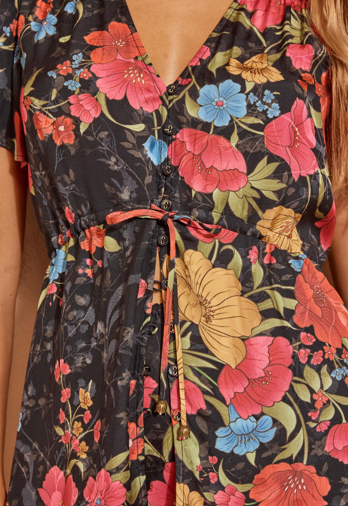 Isola Blouse - Midnight Bloom