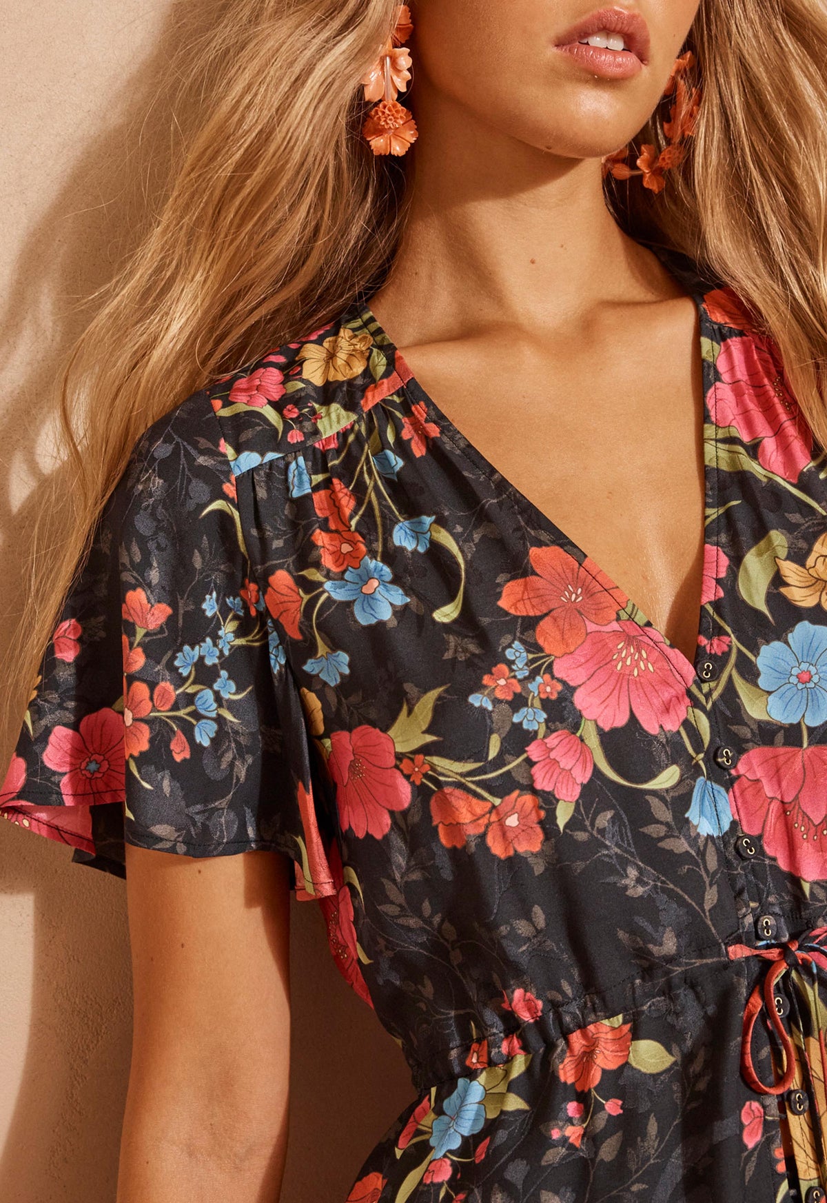 Isola Blouse - Midnight Bloom