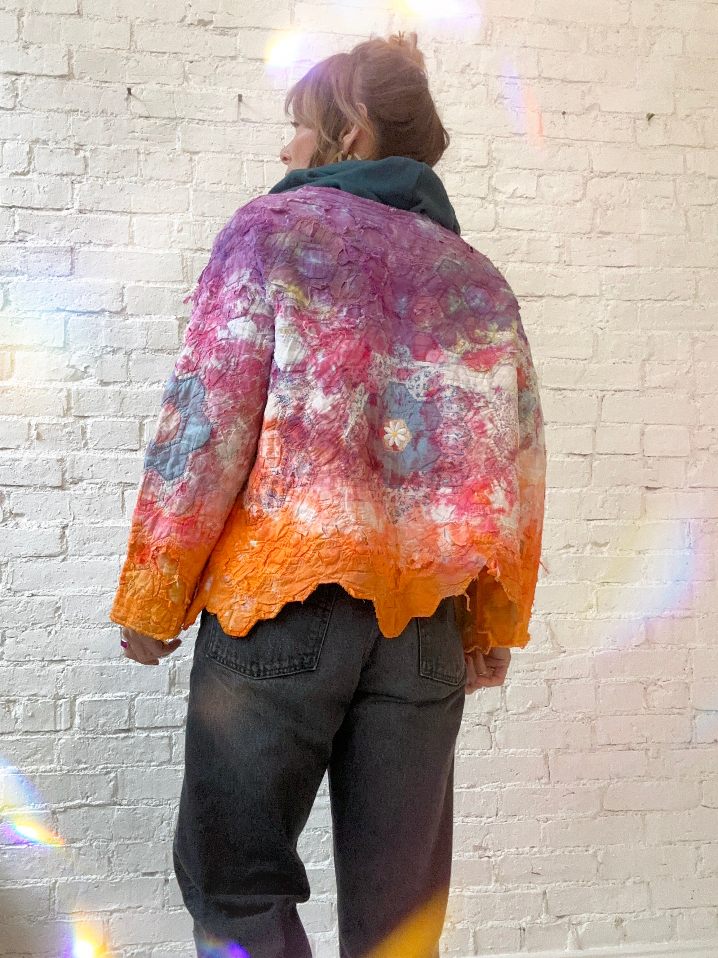 Old Friend Goods X Hum+Bee Quilted Jacket – Technicolor Meadow