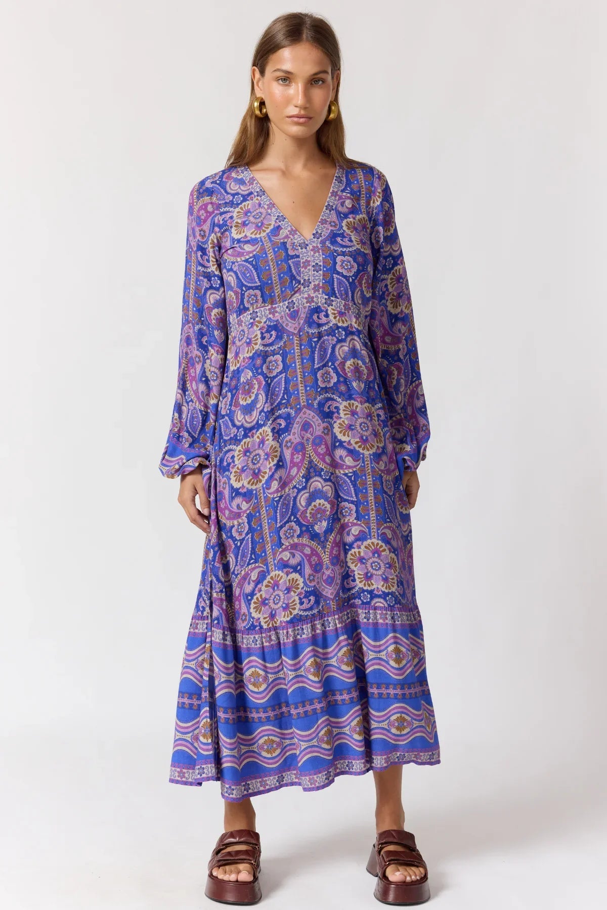 Maple Maxi Dress - Violet