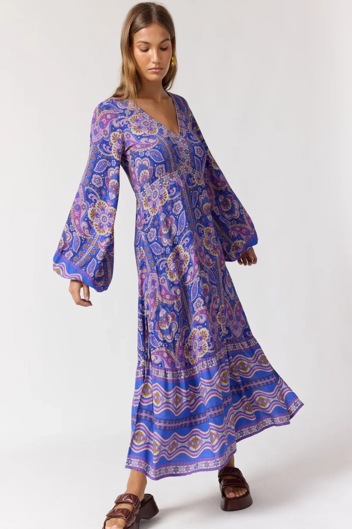 Maple Maxi Dress - Violet