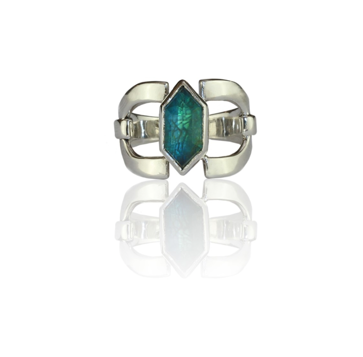 Chloe Apatite Ring In Silver